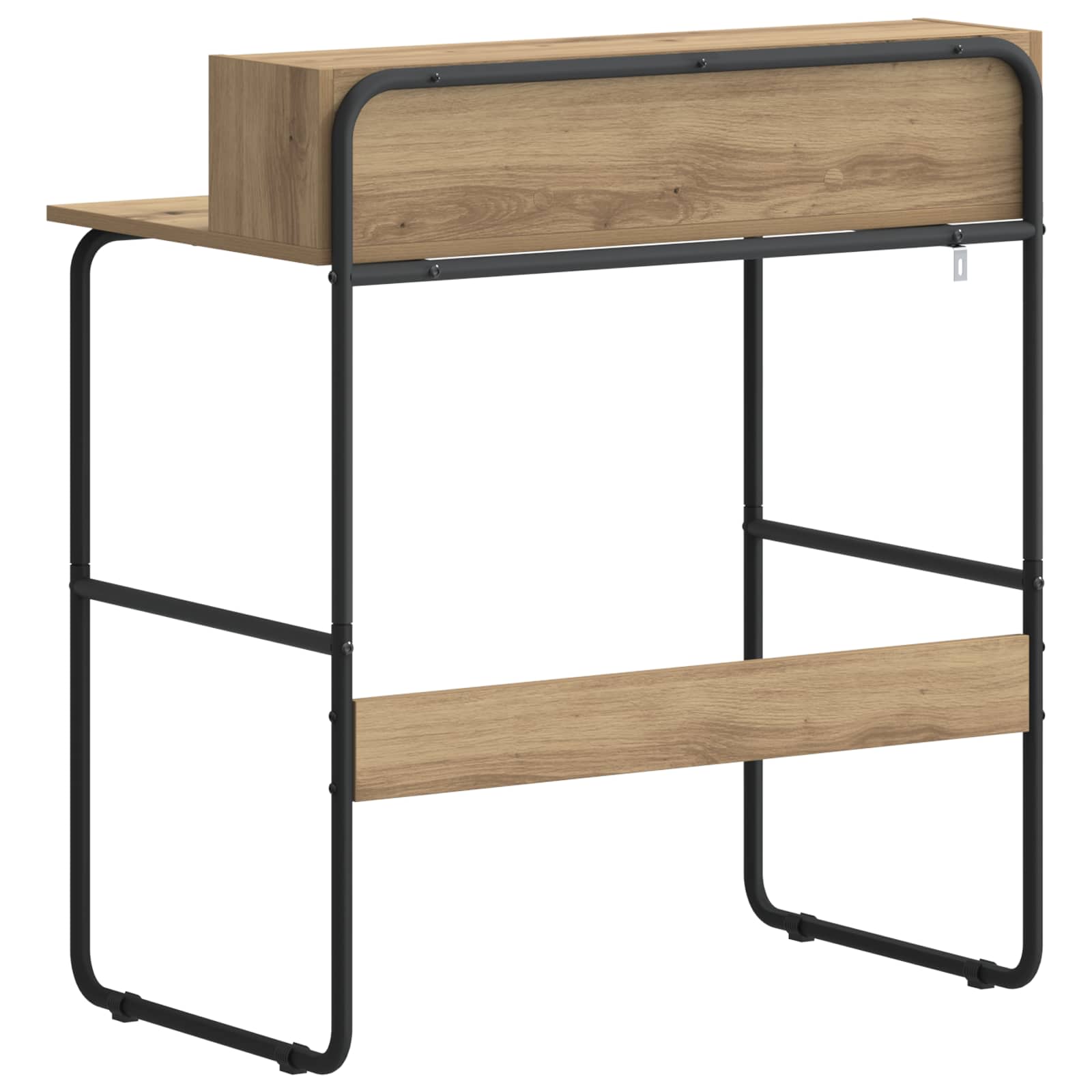 Office Desk Storage Oak 80x50x91cm