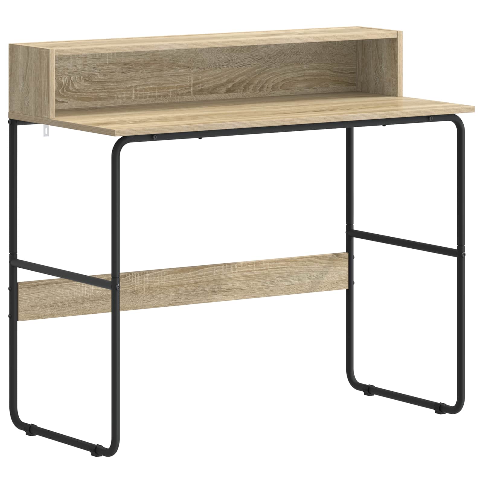 Desk With Storage Oak 100x50x91cm