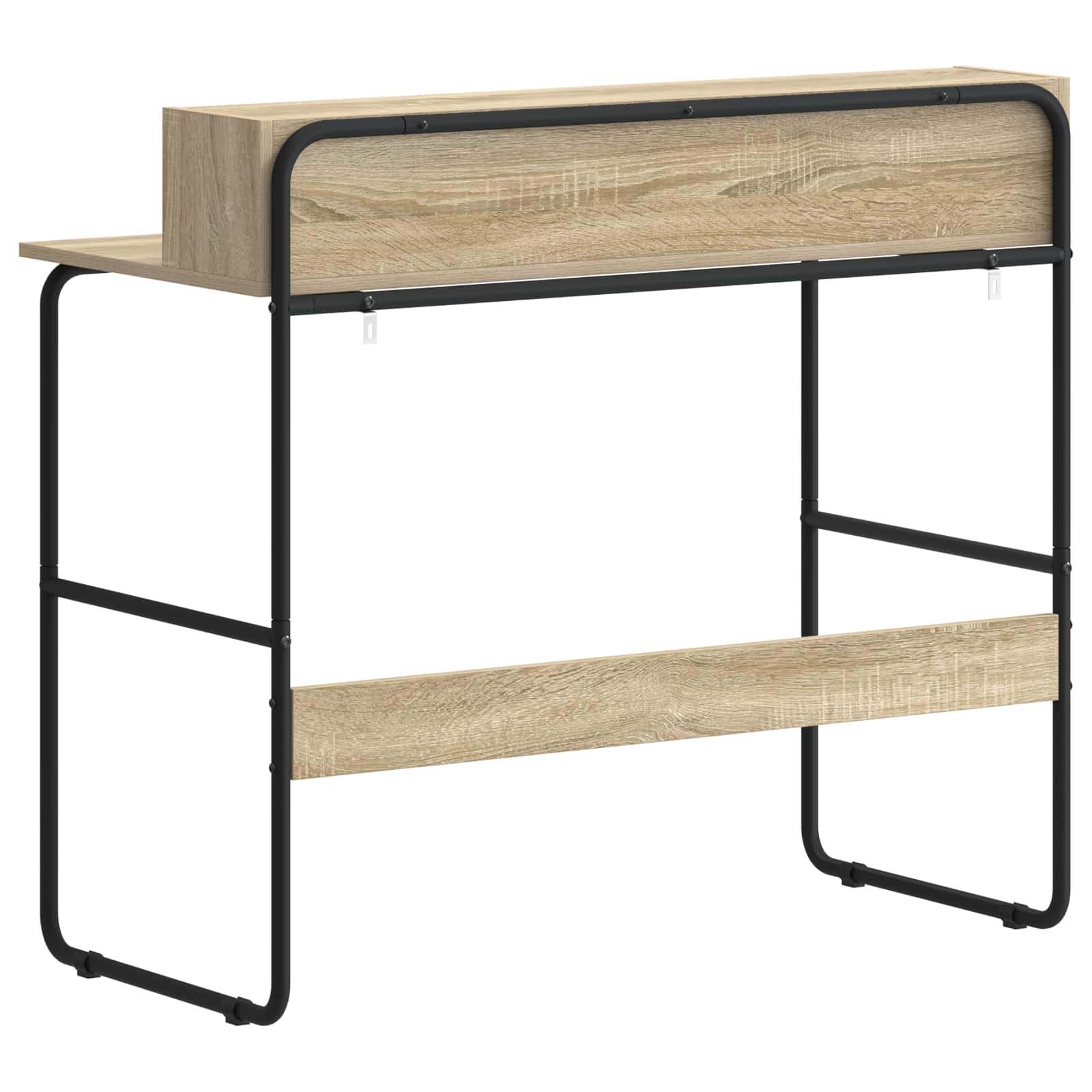 Desk With Storage Oak 100x50x91cm