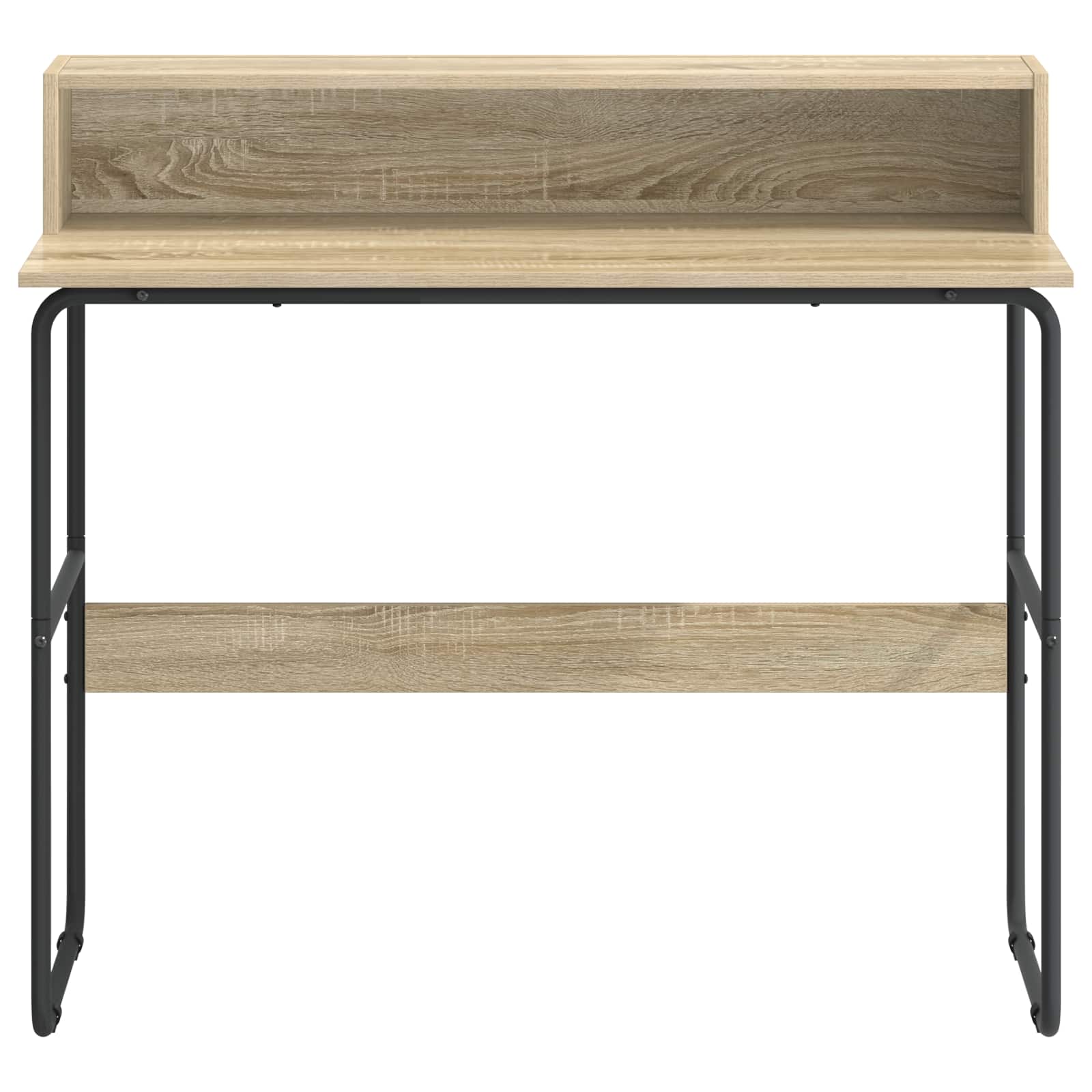 Desk With Storage Oak 100x50x91cm