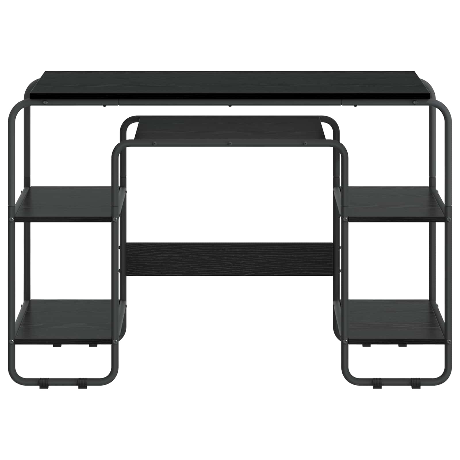 Office Desk Storage Black 113.5x52x75.5cm