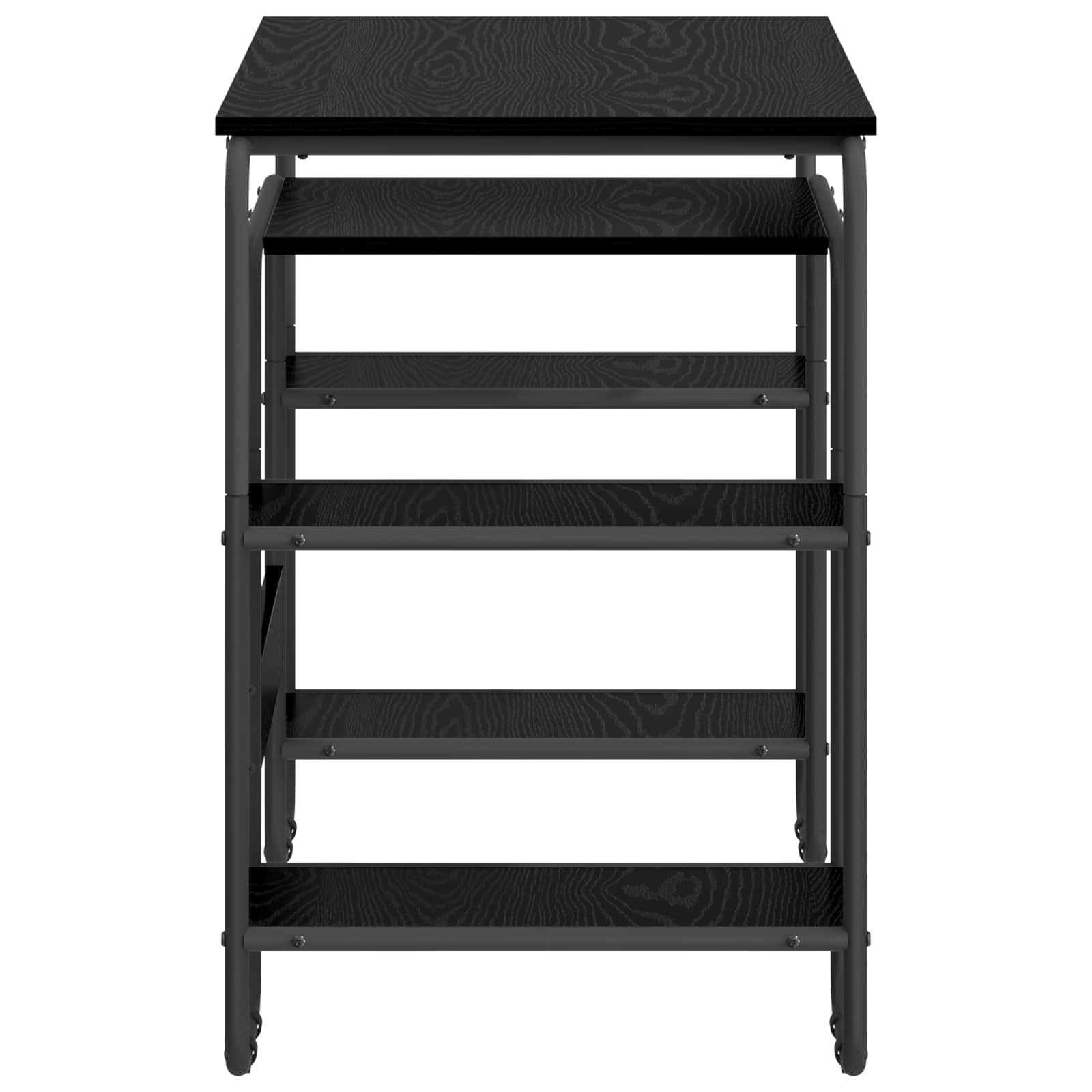 Office Desk Storage Black 113.5x52x75.5cm