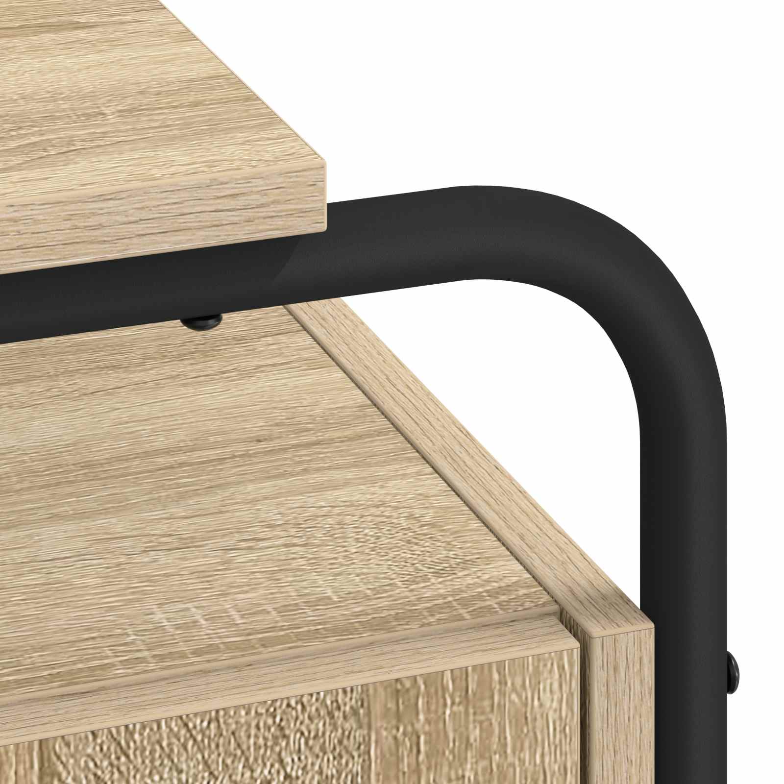 Oak Desk With Storage 120x50.5x75.5cm