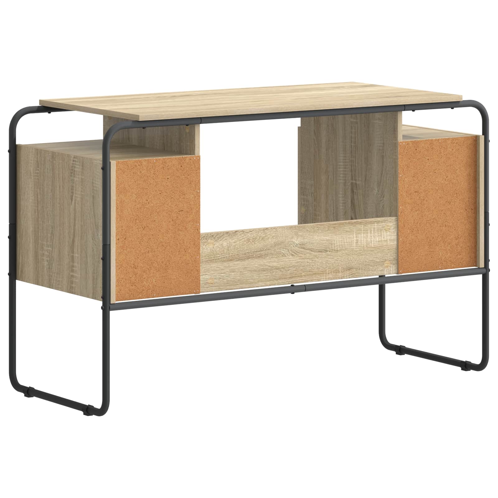 Oak Desk With Storage 120x50.5x75.5cm