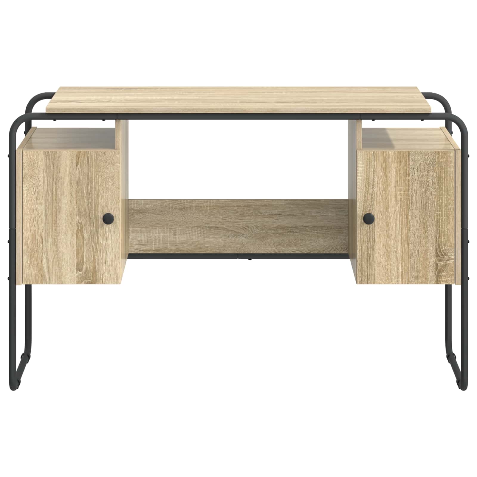 Oak Desk With Storage 120x50.5x75.5cm