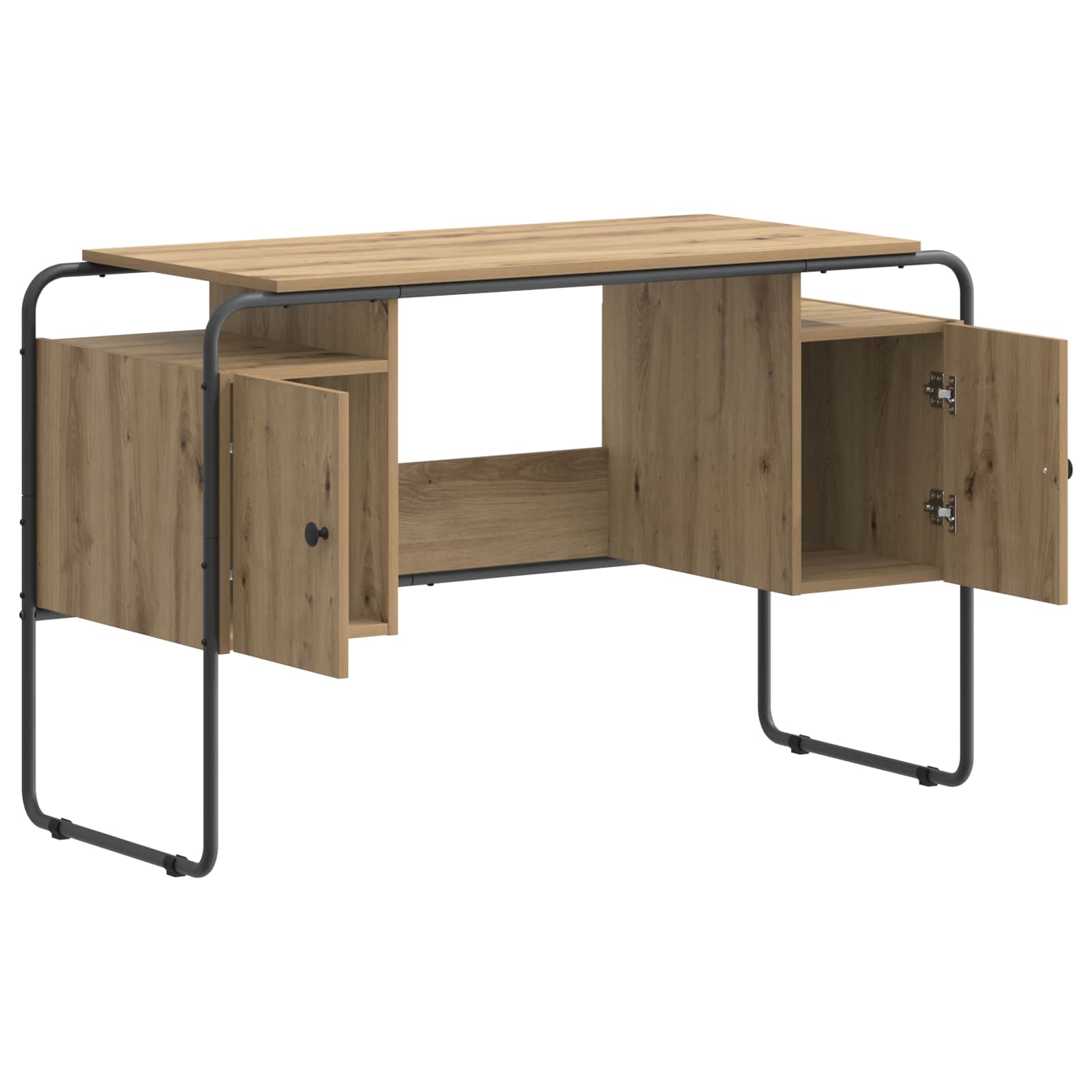 Office Desk Storage Oak 120x50.5x75.5cm
