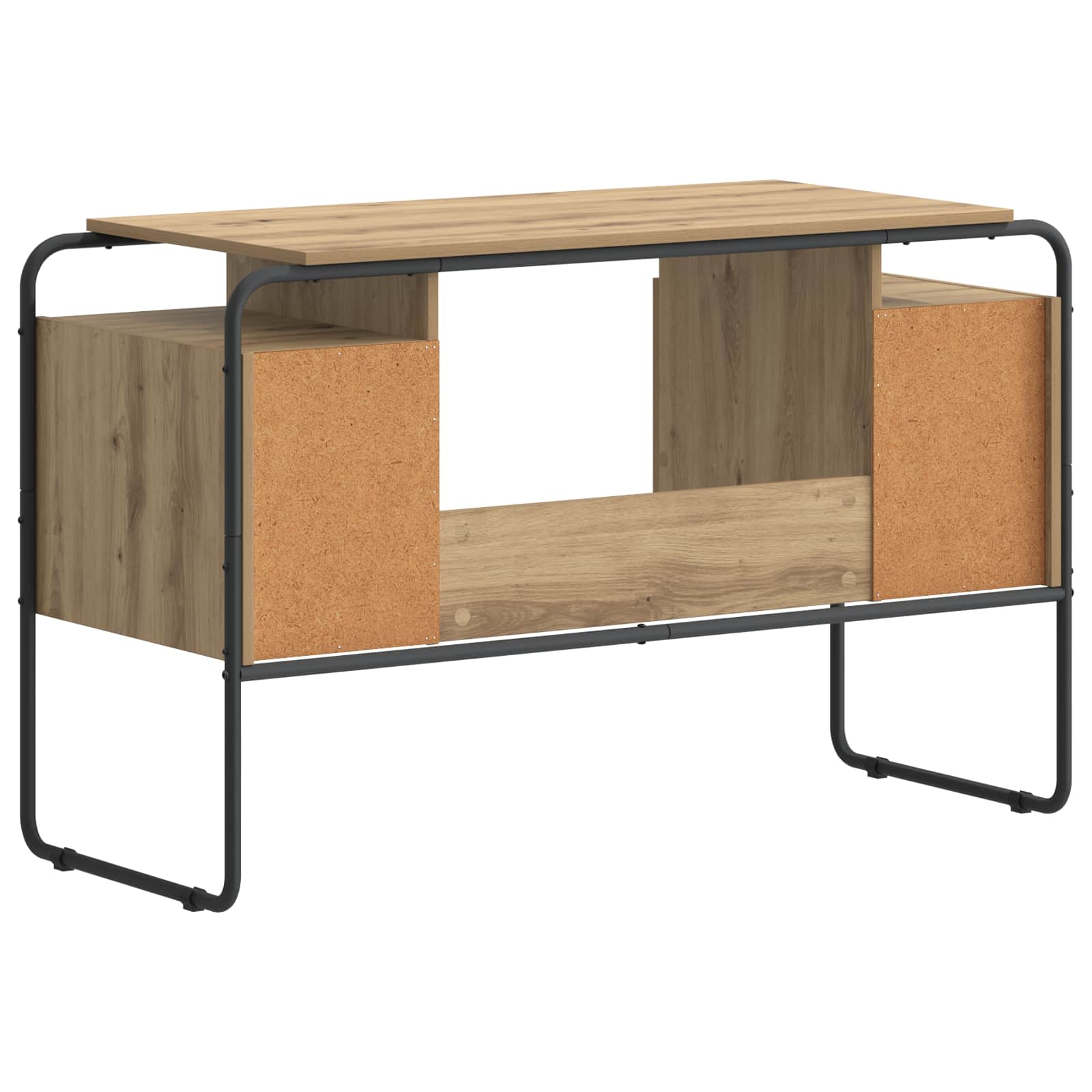 Office Desk Storage Oak 120x50.5x75.5cm