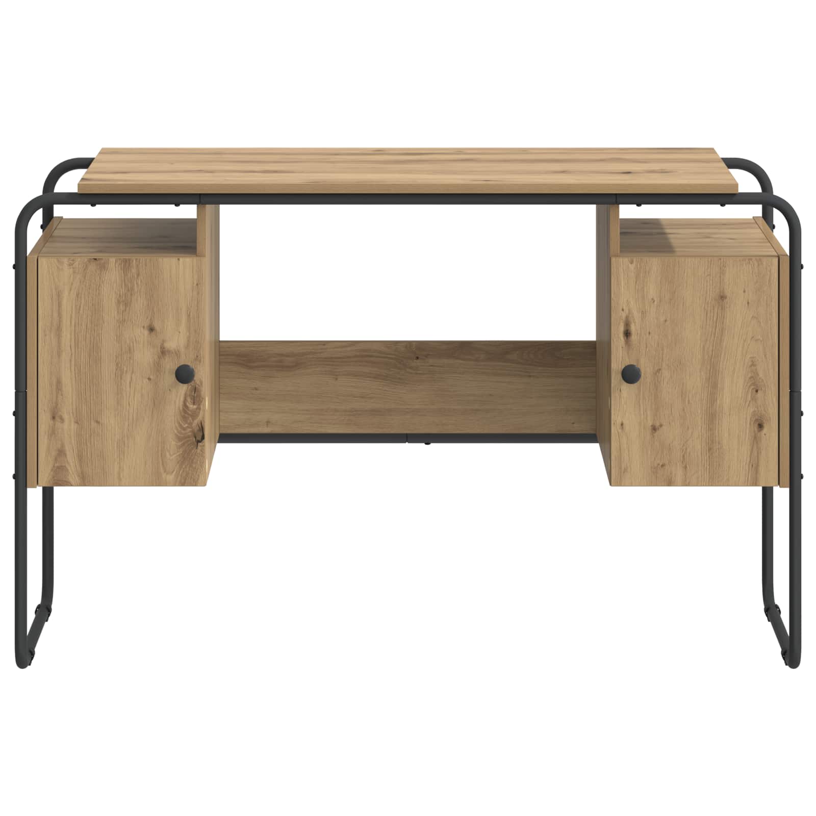 Office Desk Storage Oak 120x50.5x75.5cm