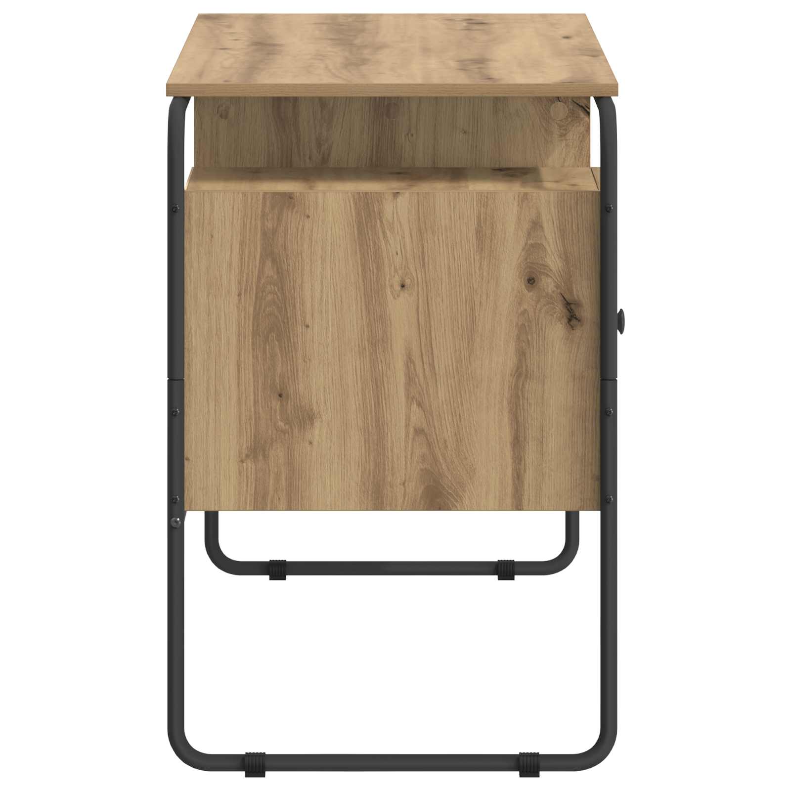 Office Desk Storage Oak 120x50.5x75.5cm
