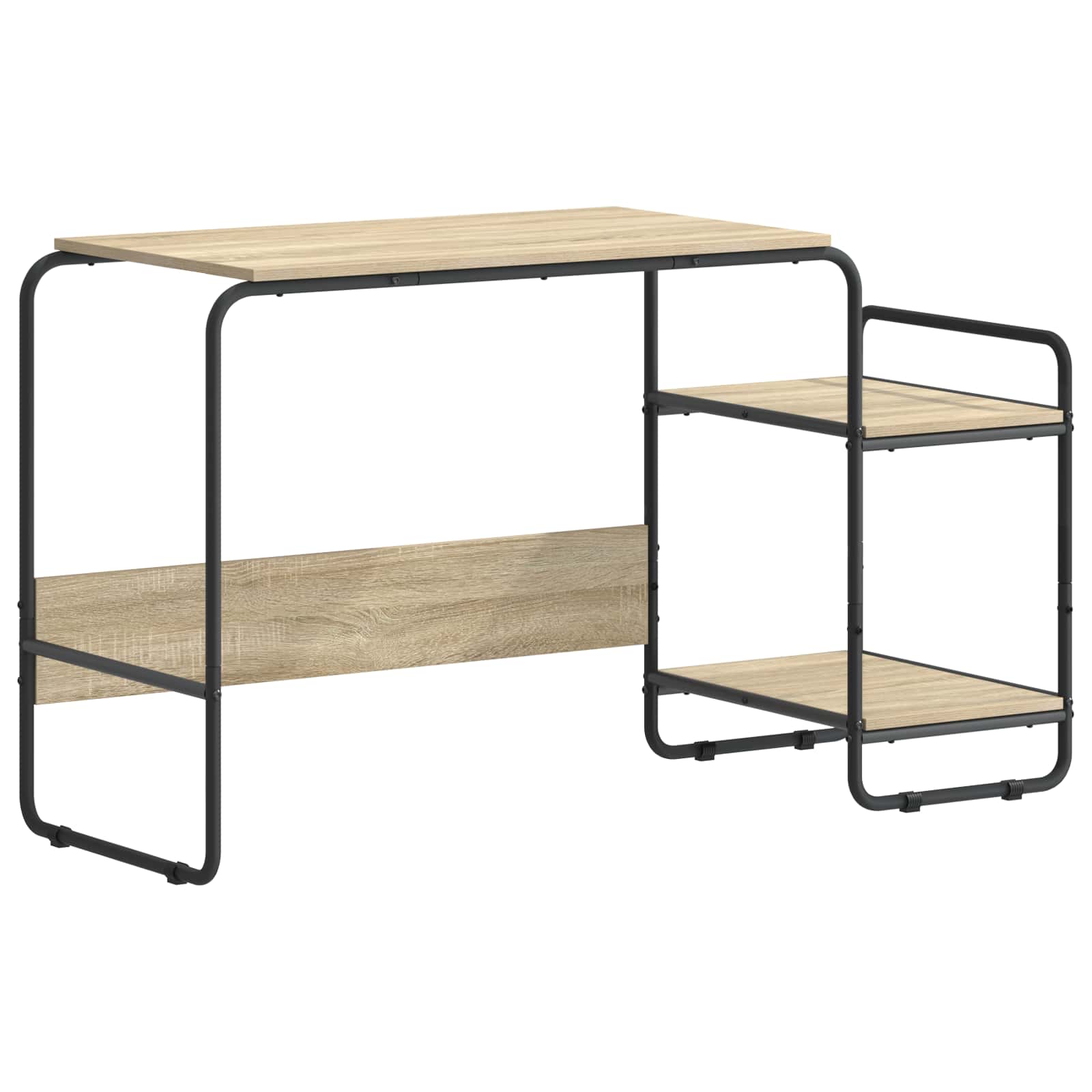 Office Desk Storage Oak 131.5x50x75.5cm