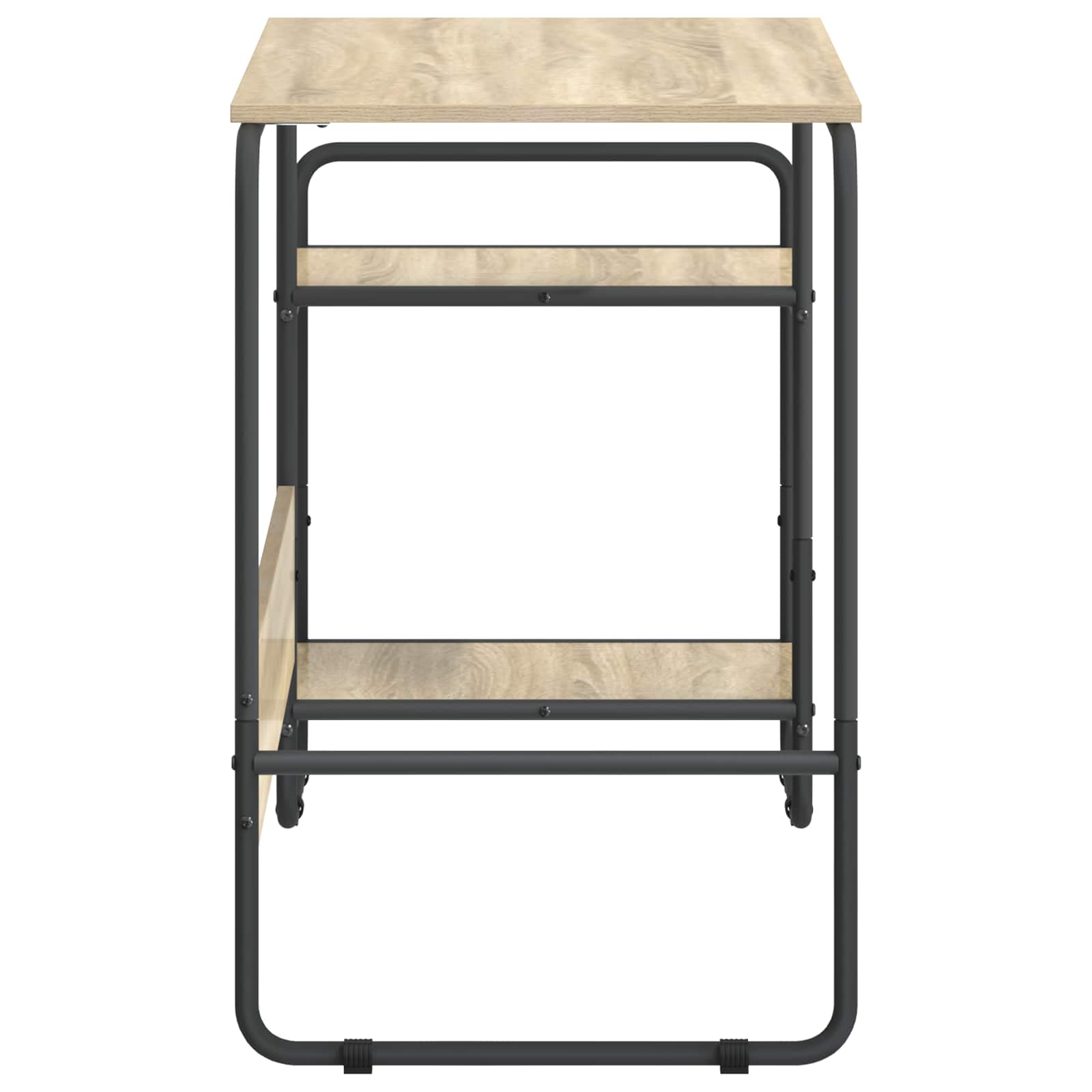 Office Desk Storage Oak 131.5x50x75.5cm
