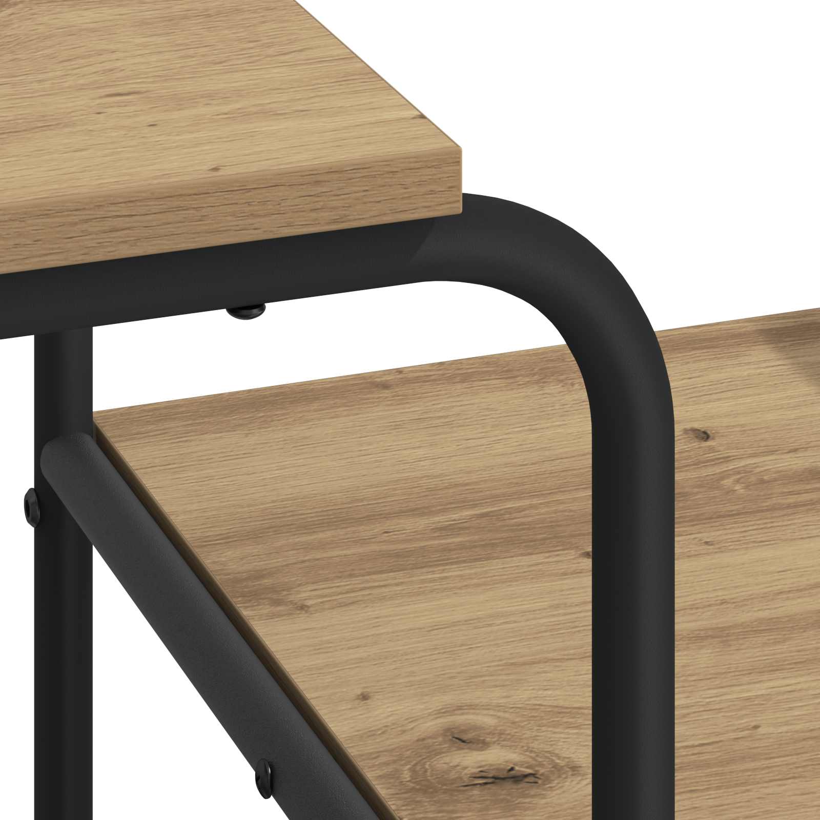 Office Desk Artisan Oak Storage 131.5x50x75.5cm
