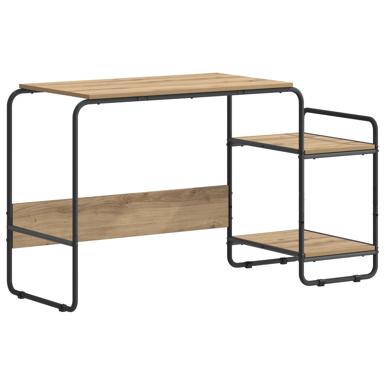 Office Desk Artisan Oak Storage 131.5x50x75.5cm