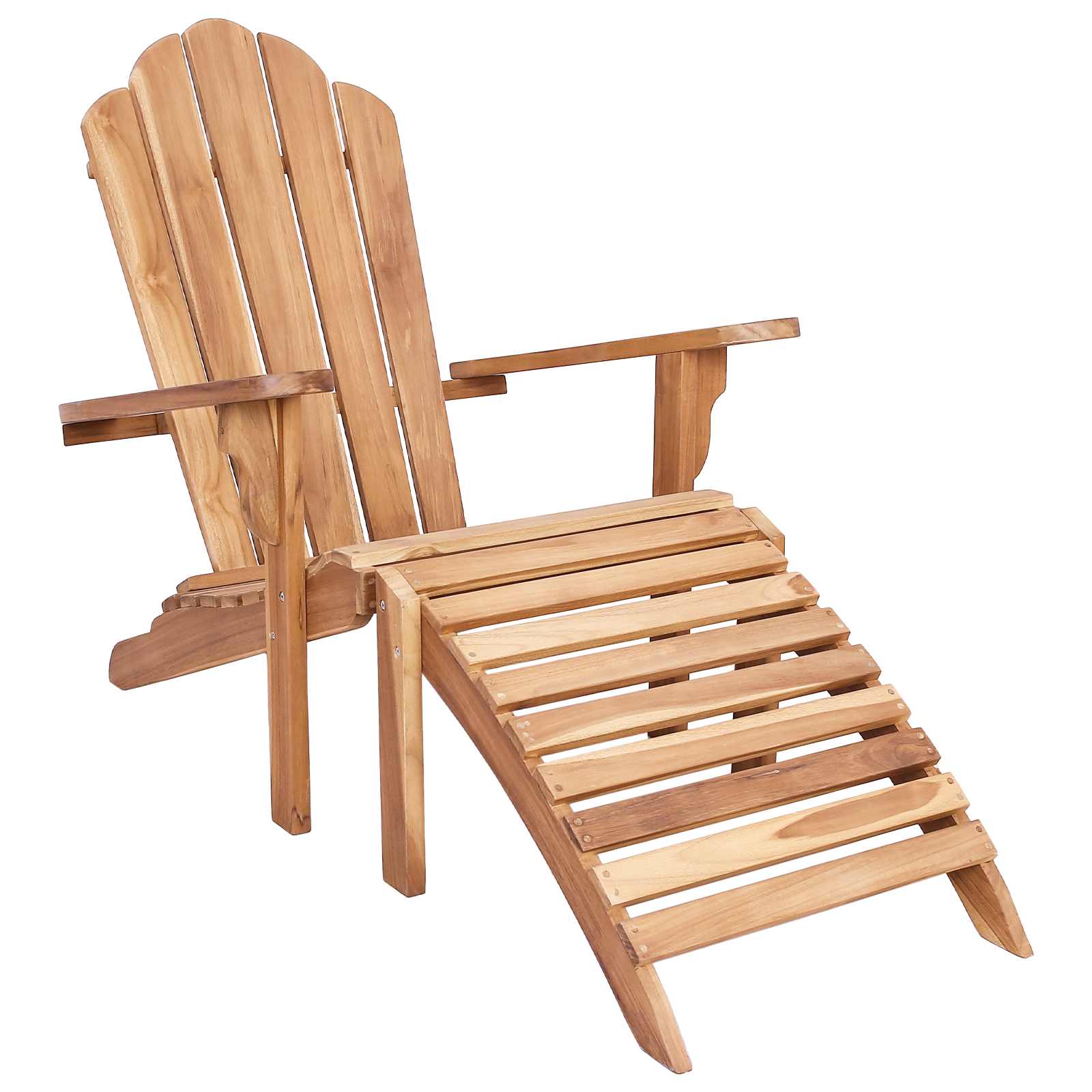 Natural Teak Adirondack Chair 78x155x94cm