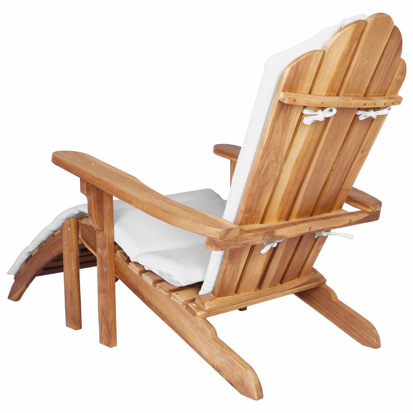 Teak Garden Chair With Footrest 78x155x94cm