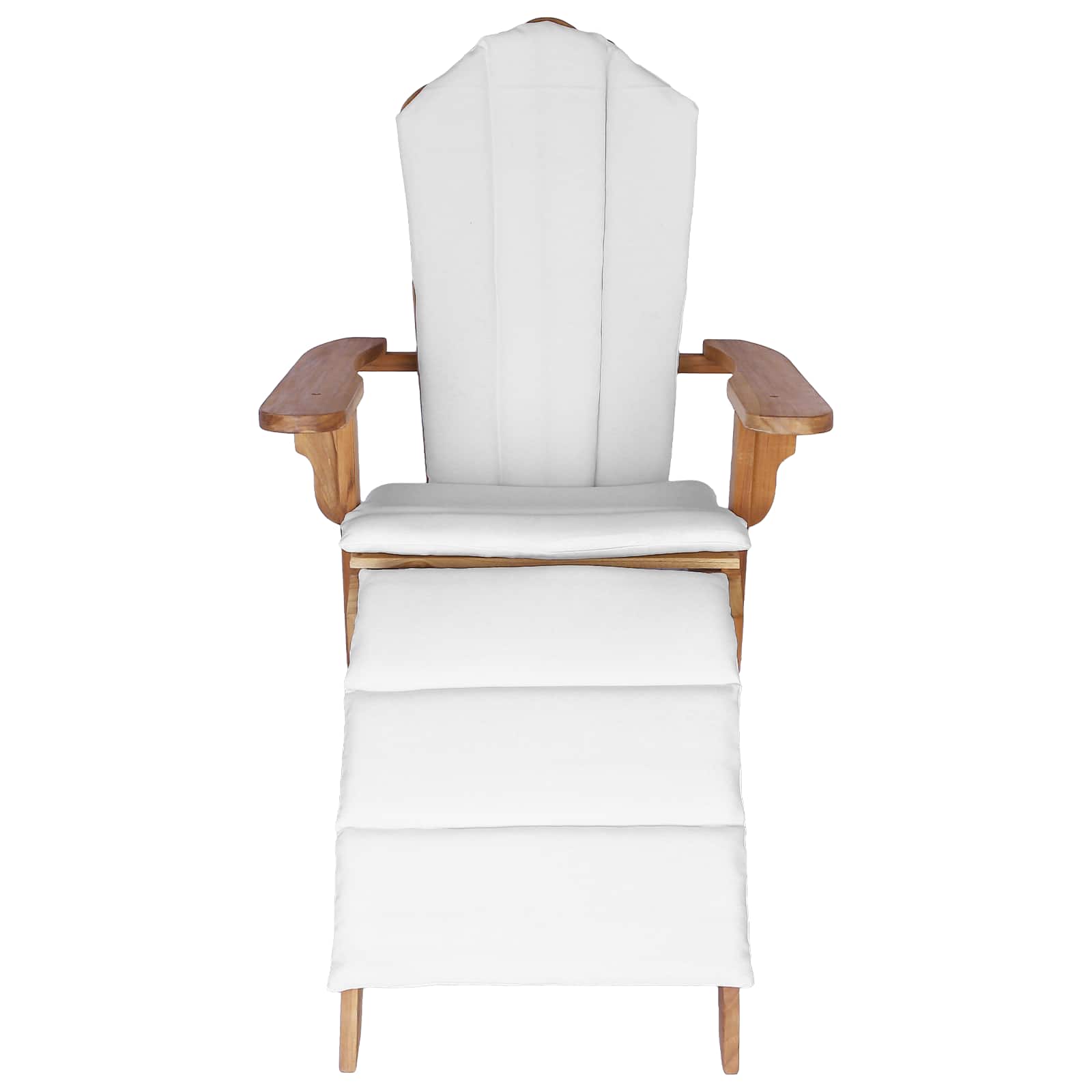 Teak Garden Chair With Footrest 78x155x94cm