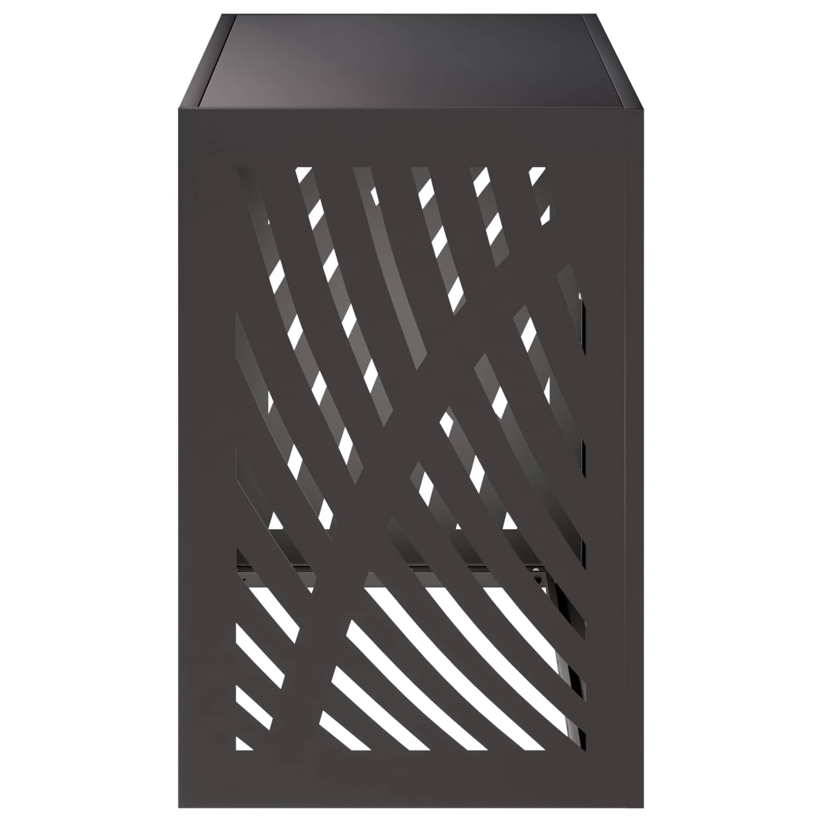Air Conditioner Cover Steel Black 90x40x60cm