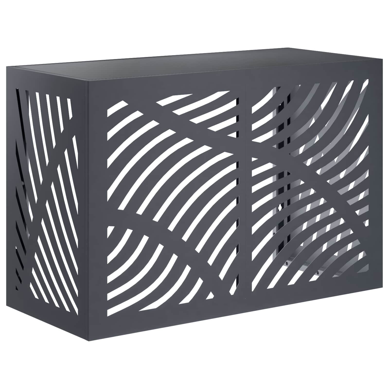 Air Conditioner Cover Steel Anthracite 90x40x60cm