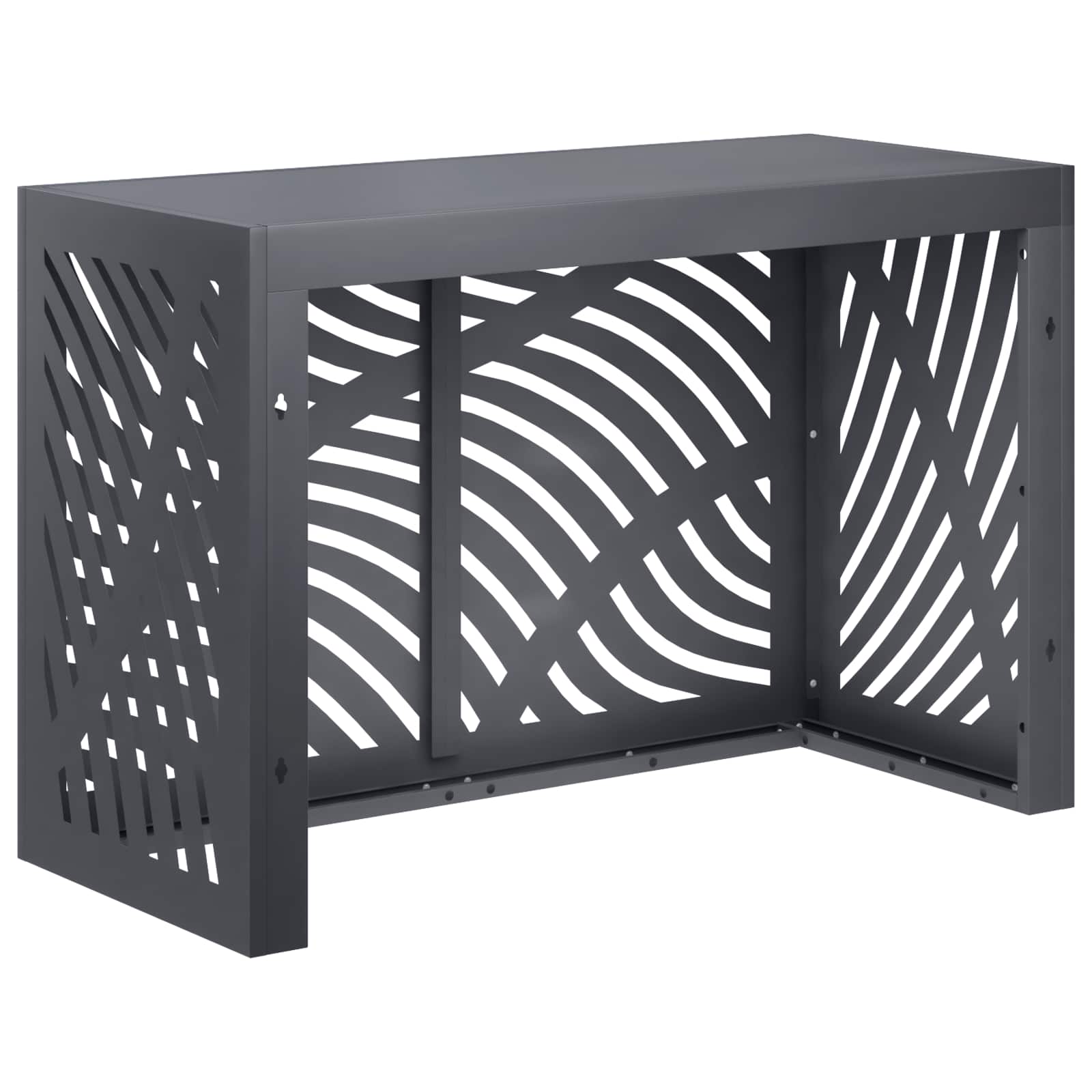 Air Conditioner Cover Steel Anthracite 90x40x60cm