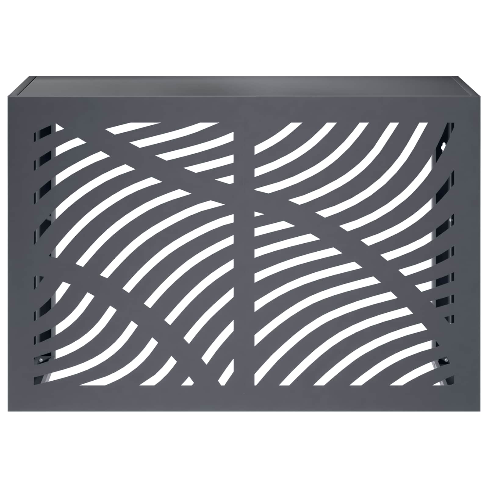 Air Conditioner Cover Steel Anthracite 90x40x60cm