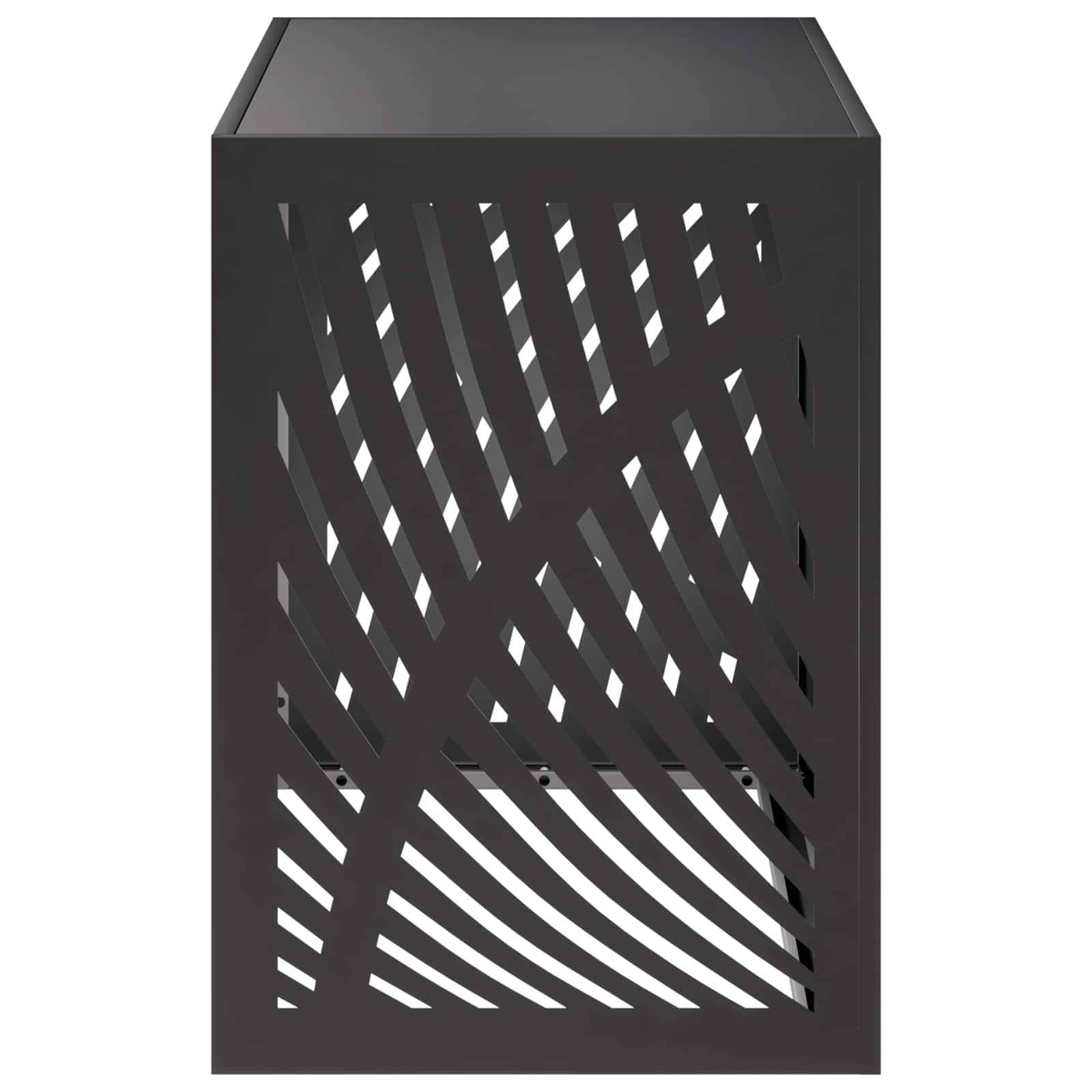 Air Conditioner Cover Steel Black 100x50x70cm