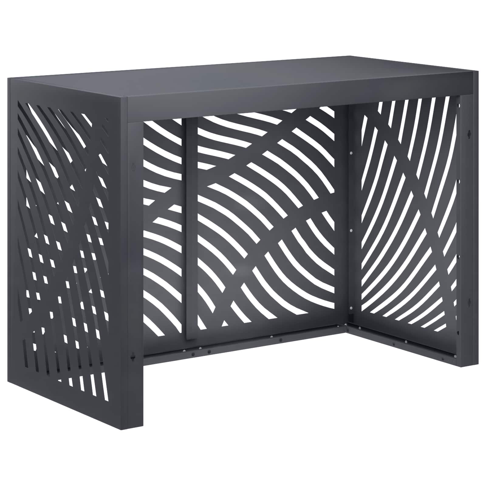 Air Conditioner Cover Steel Anthracite 100x50x70cm
