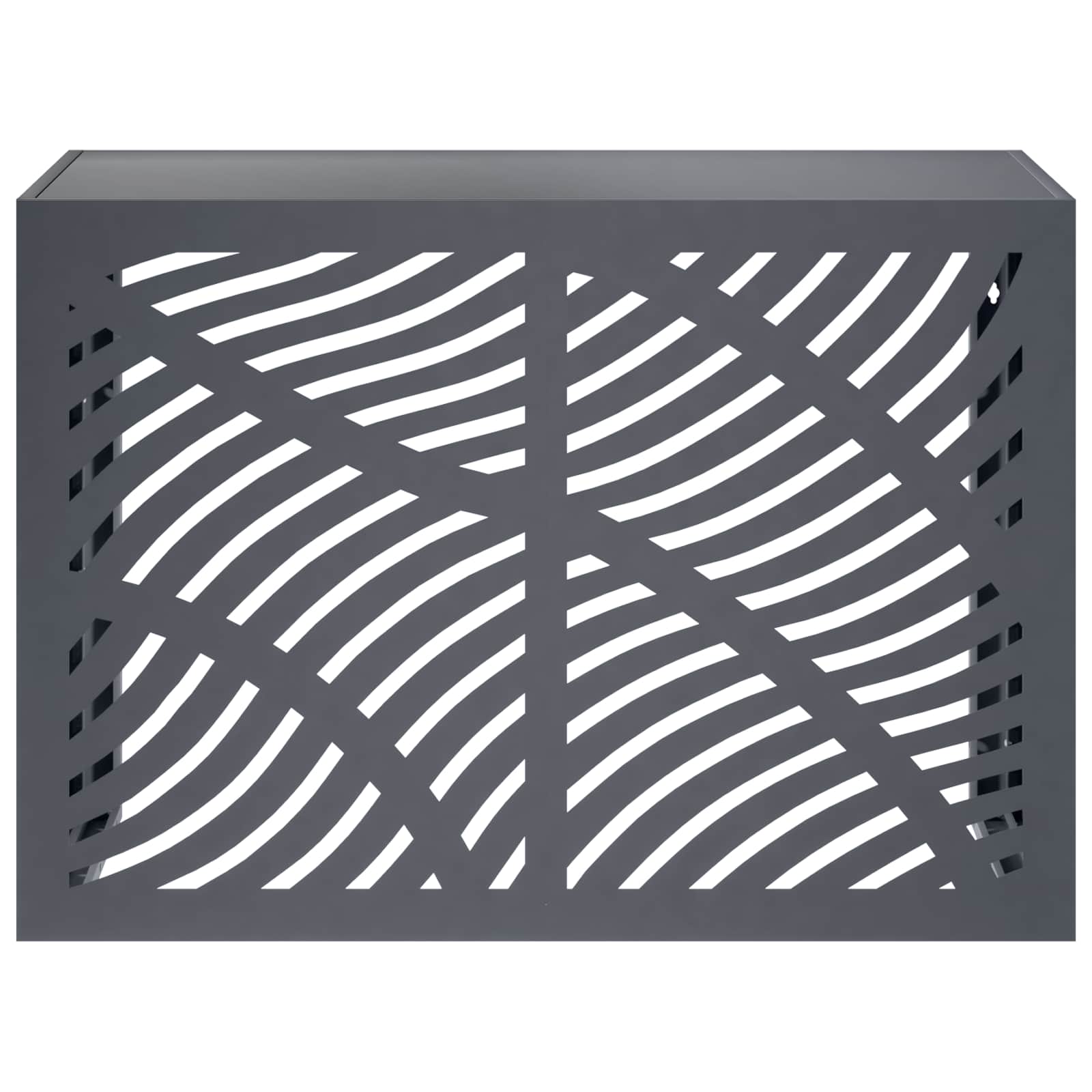 Air Conditioner Cover Steel Anthracite 100x50x70cm