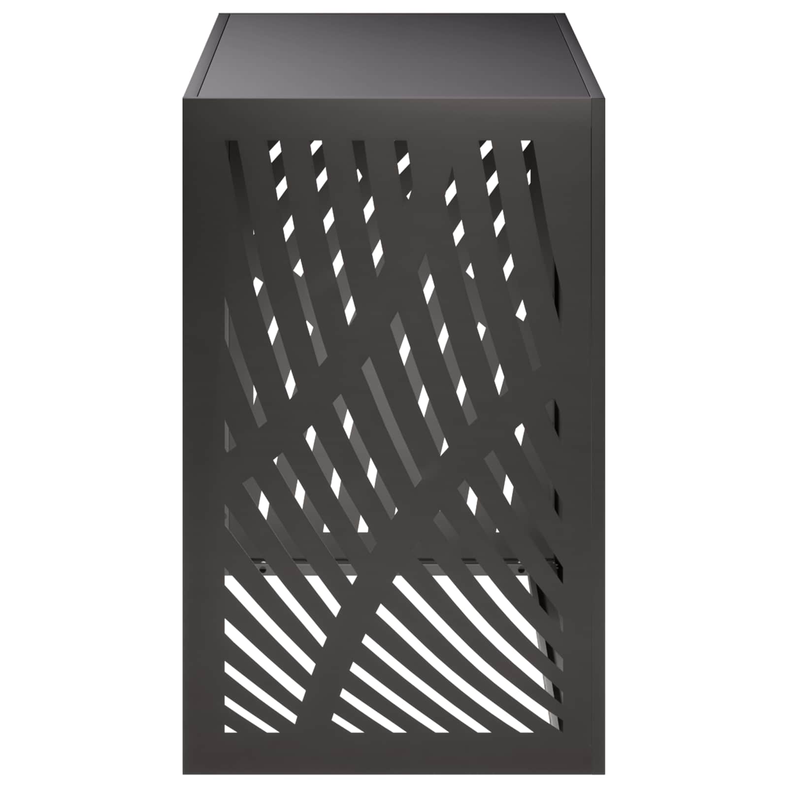 Air Conditioner Cover Steel Black 110x50x80cm