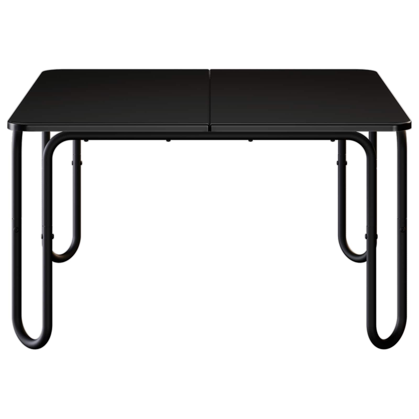 Black Coffee Table Engineered Wood 79.5x79.5x45cm