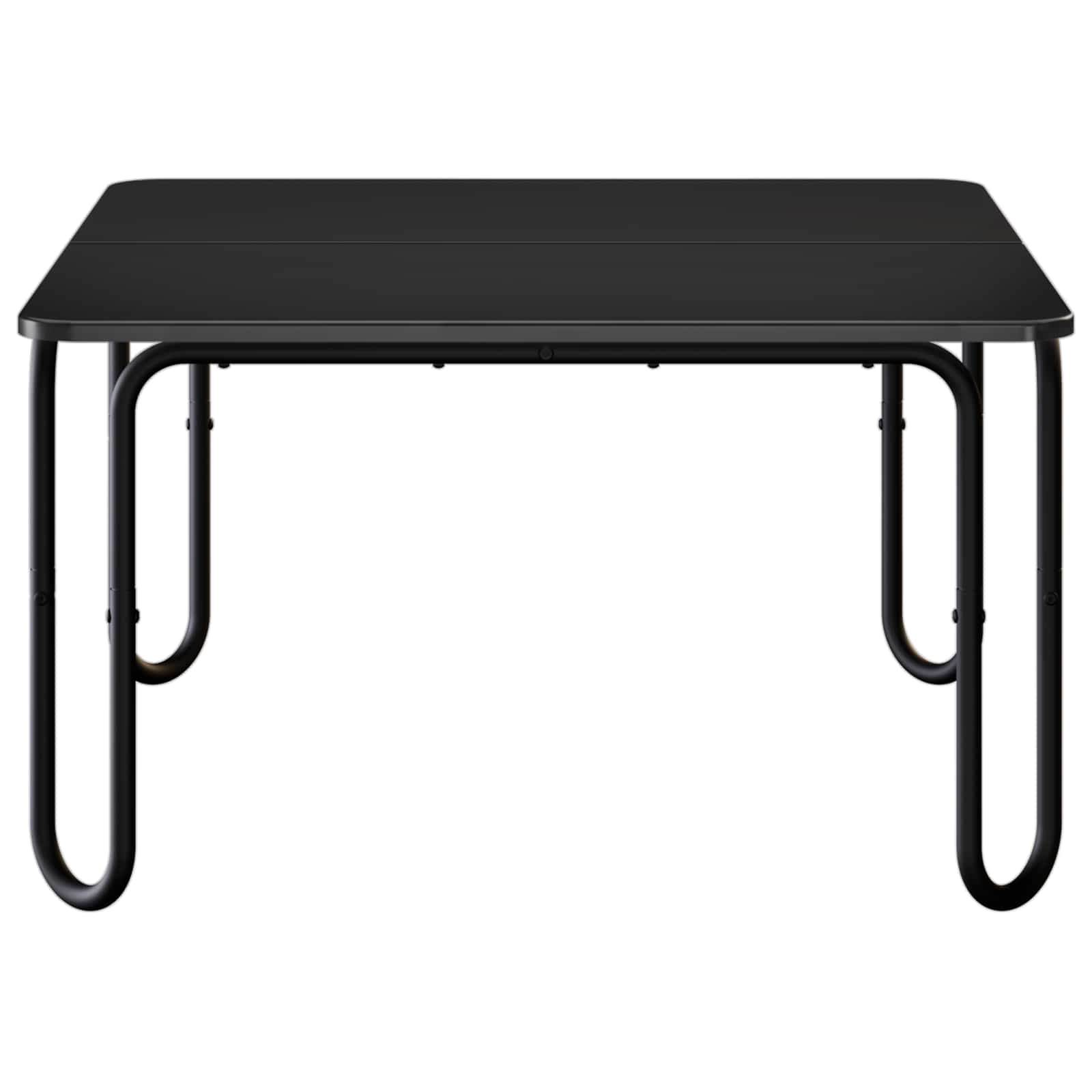 Black Coffee Table Engineered Wood 79.5x79.5x45cm