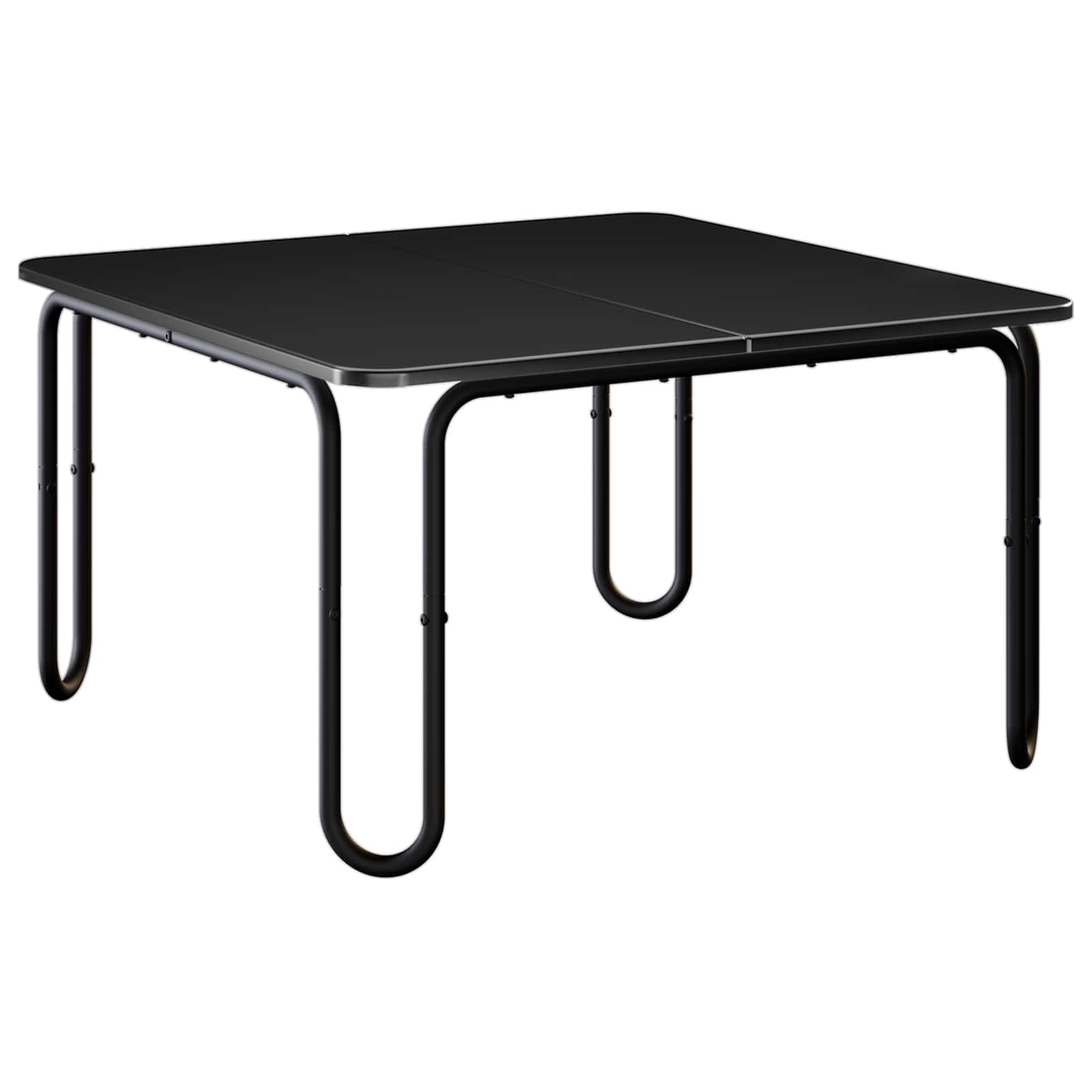 Black Coffee Table 100cm 100x100x45cm