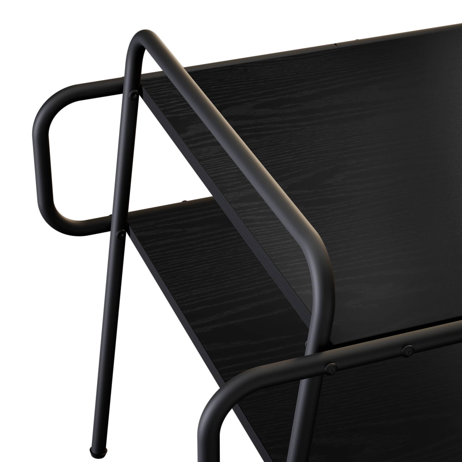 Coffee Table Black Oak Compact 50x50x51cm