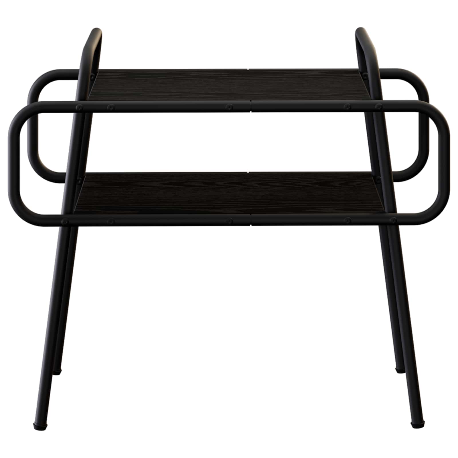 Black Coffee Table Engineered Wood 60x30x51cm