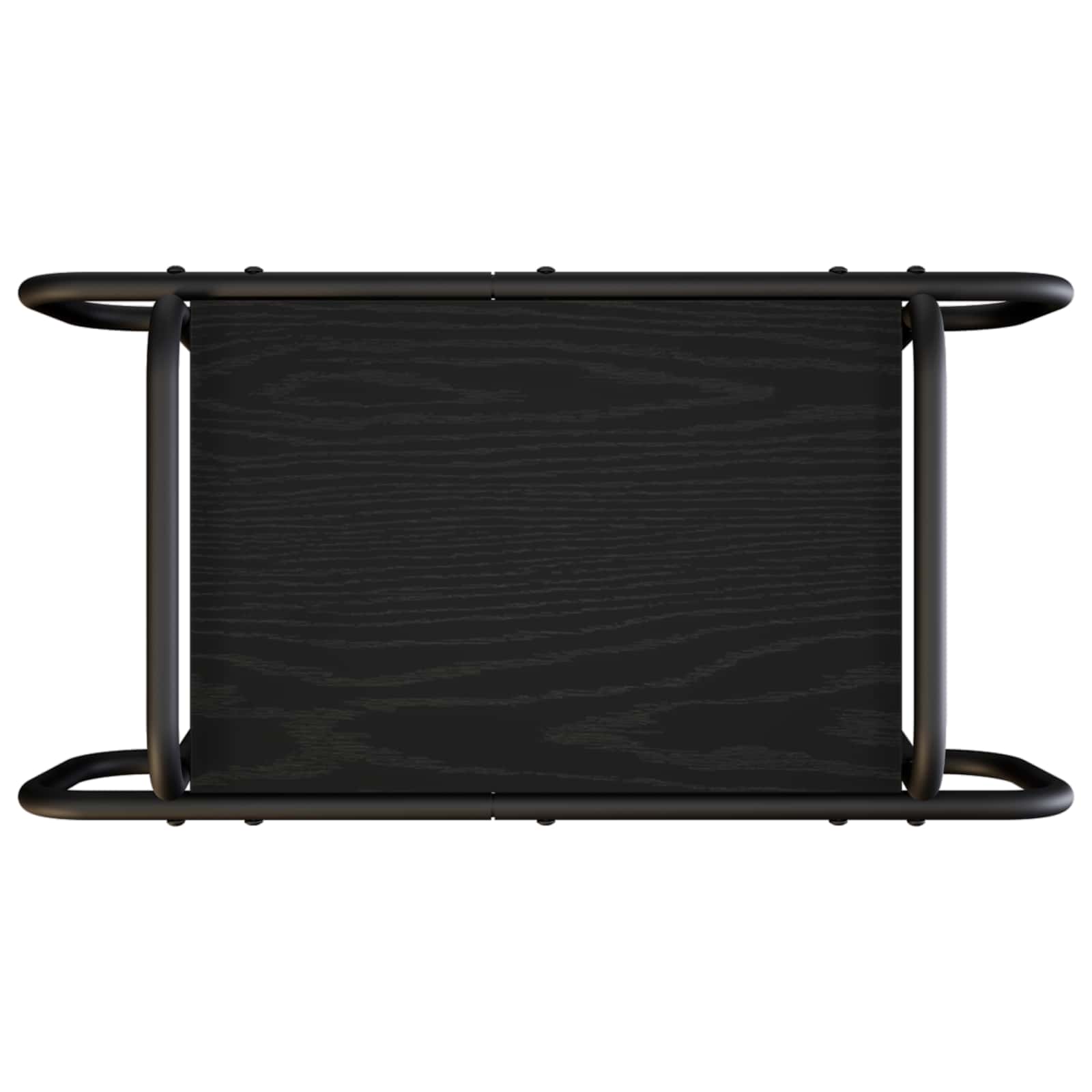 Black Coffee Table Engineered Wood 60x30x51cm