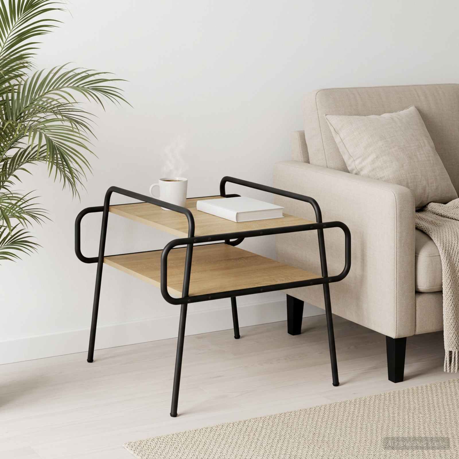Coffee Table Oak 60cm 60x60x51cm