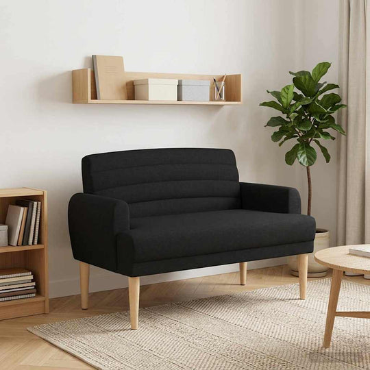 Black Velvet Loveseat Button Tufted 2 Seater | Simpledeals