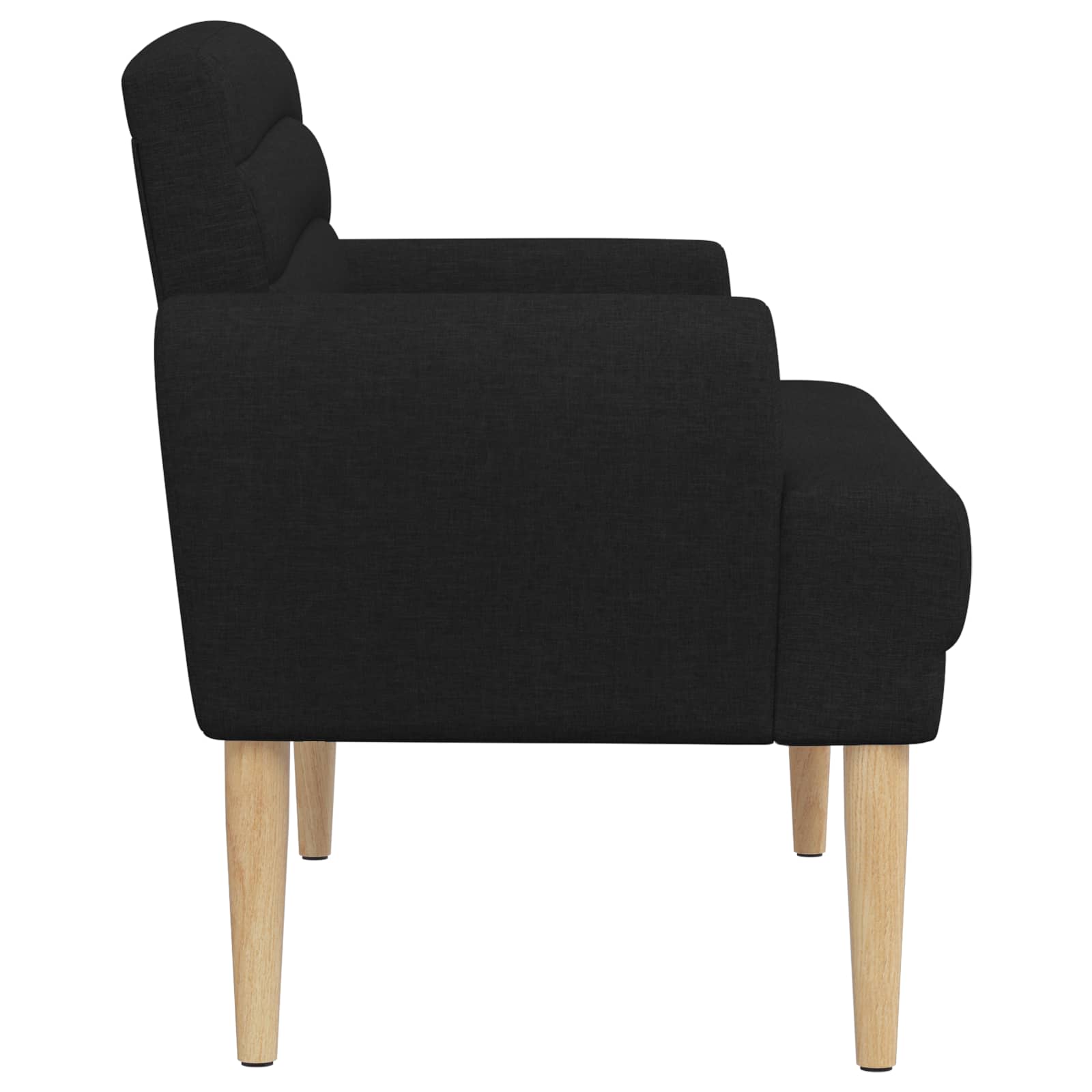 Black Velvet Loveseat Button Tufted 2 Seater | Simpledeals