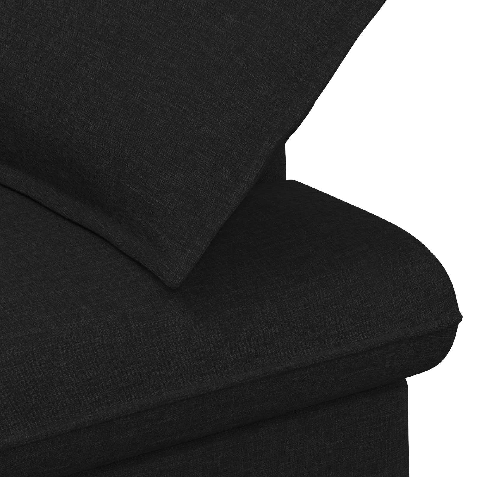 Black Button Tufted Loveseat Velvet Sofa | Simpledeals