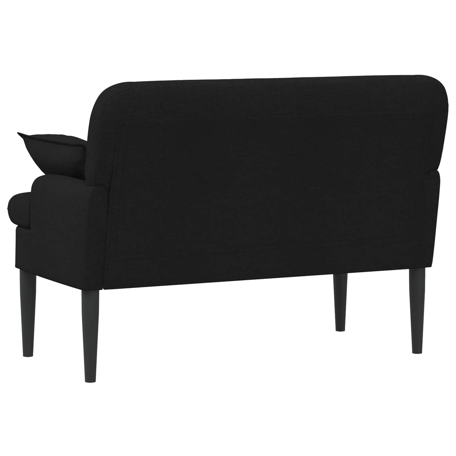 Black Button Tufted Loveseat Velvet Sofa | Simpledeals