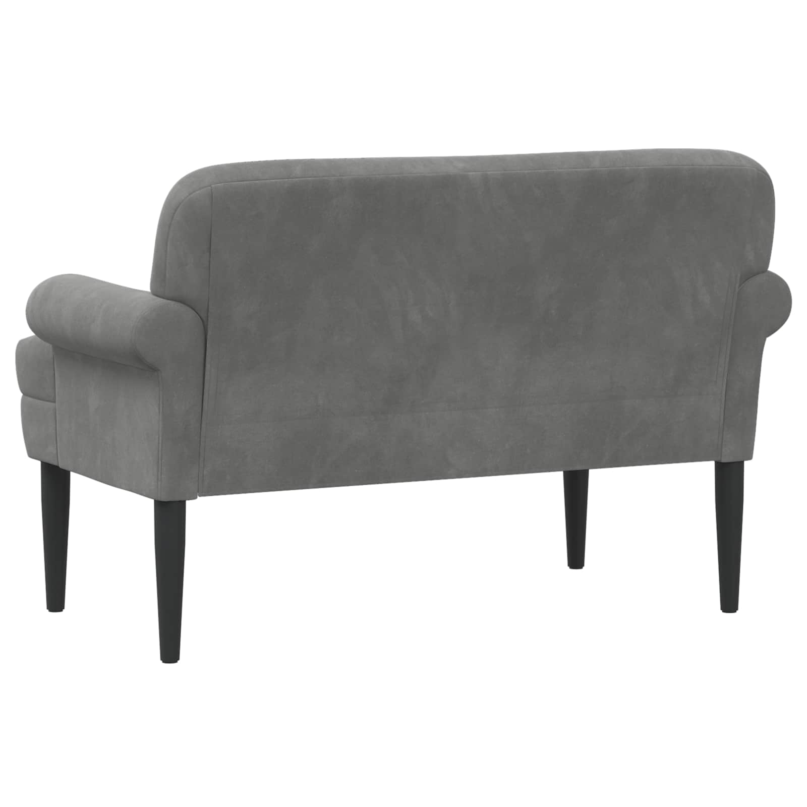 Velvet Button Tufted Loveseat Dark Grey | Simpledeals