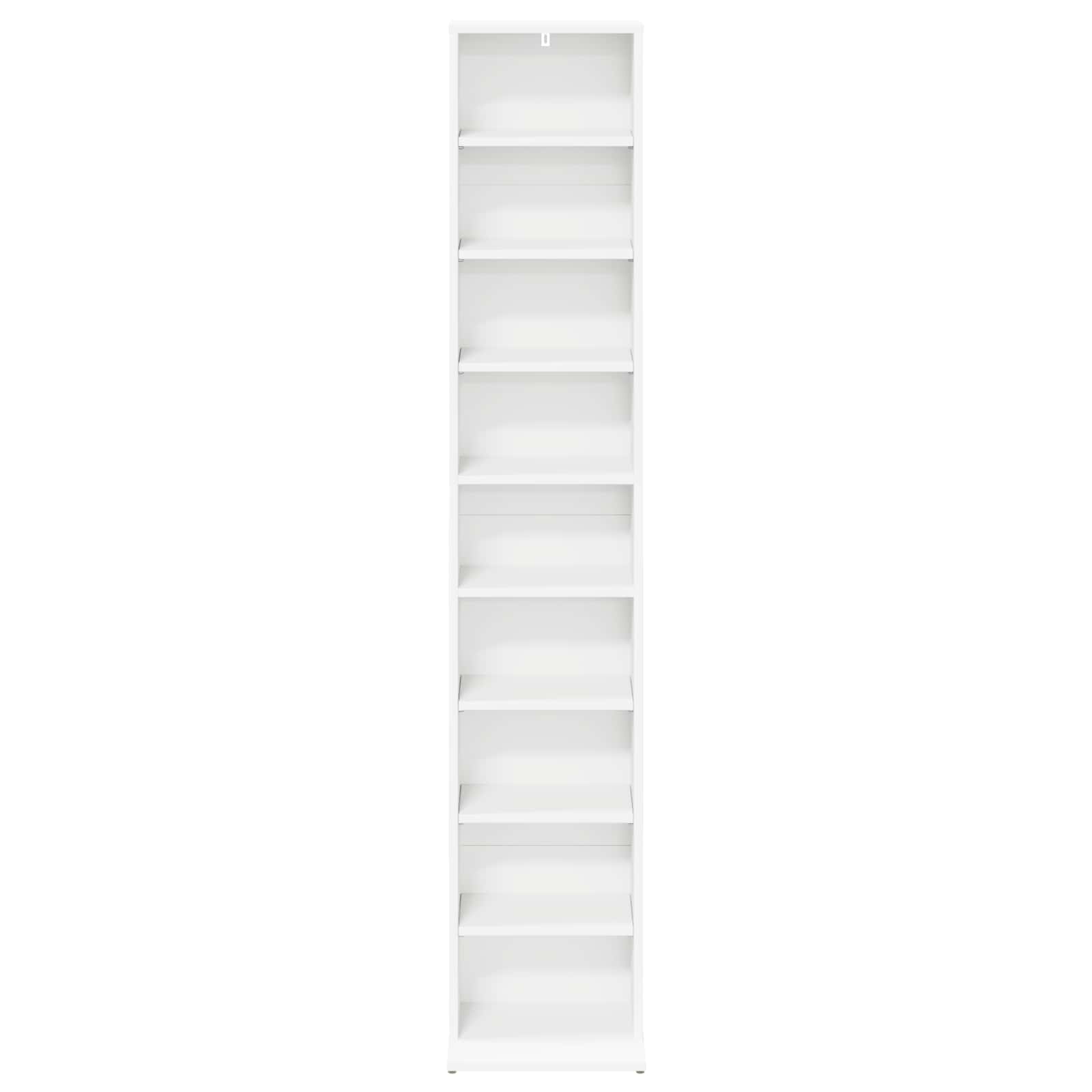 Media Cabinet White Engineered Wood 33 cm x 175 cm