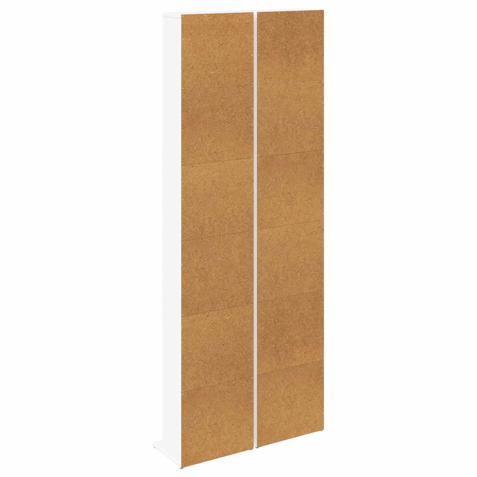 Media Storage Cabinet White Engineered Wood 33 cm x 23.5 cm x 175 cm
