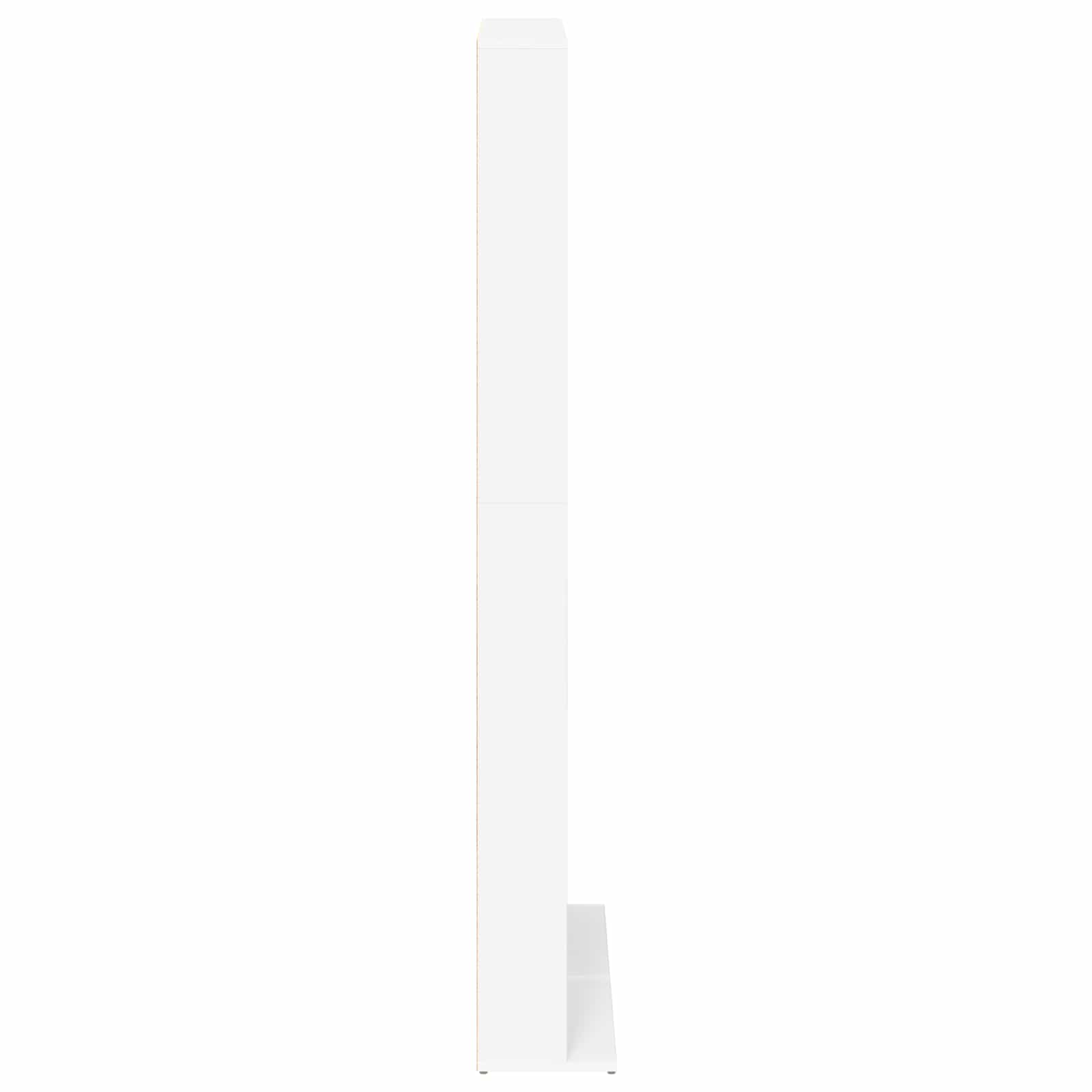 Media Storage Cabinet White Engineered Wood 33 cm x 23.5 cm x 175 cm