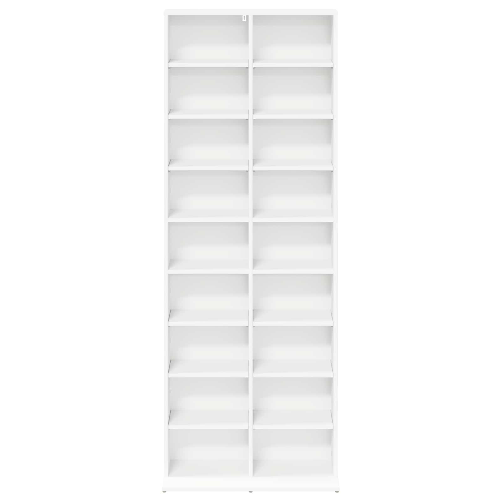 Media Cabinet White Storage 65 cm x 23.5 cm x 175 cm
