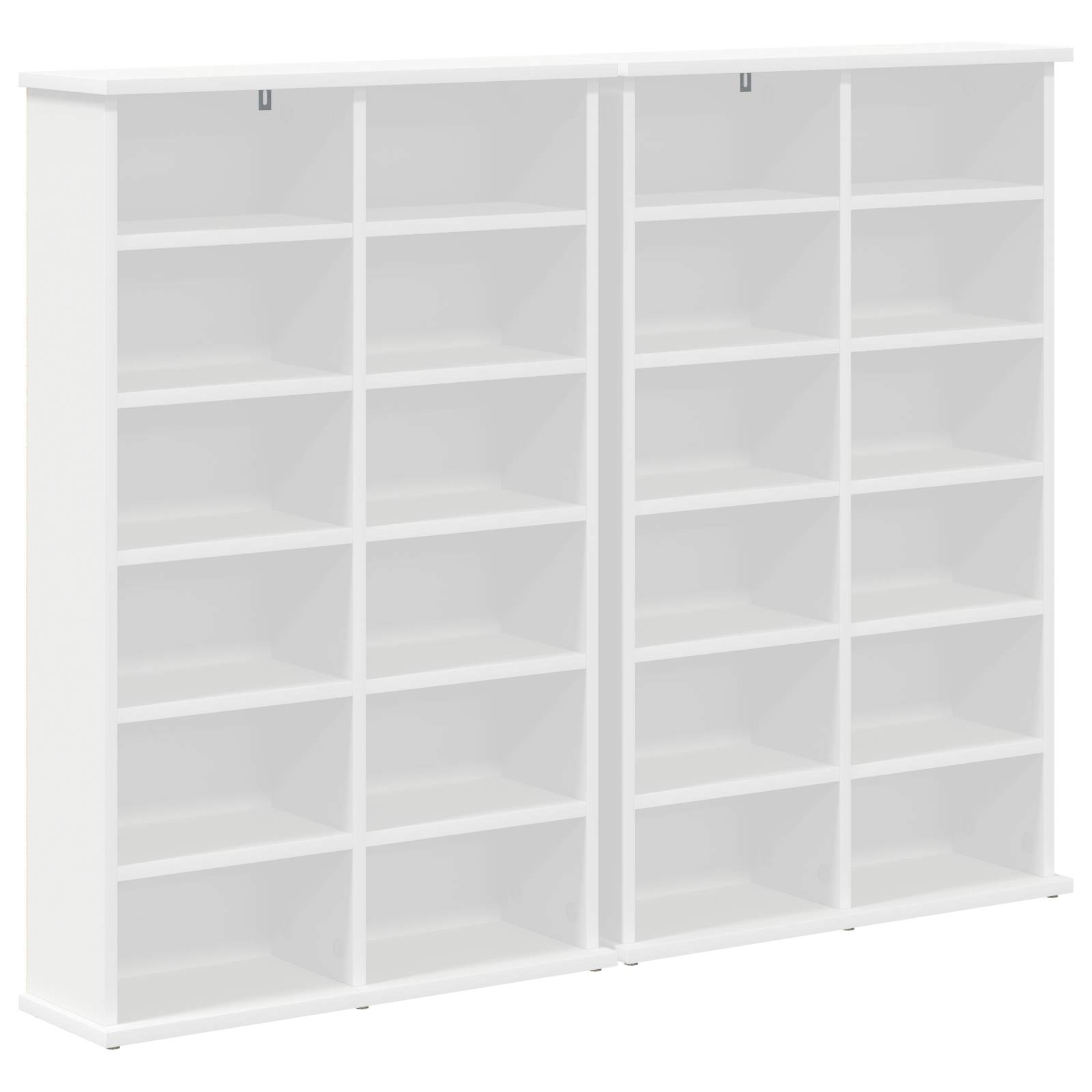 Media Storage Cabinet White Engineered 60 cm x 92 cm