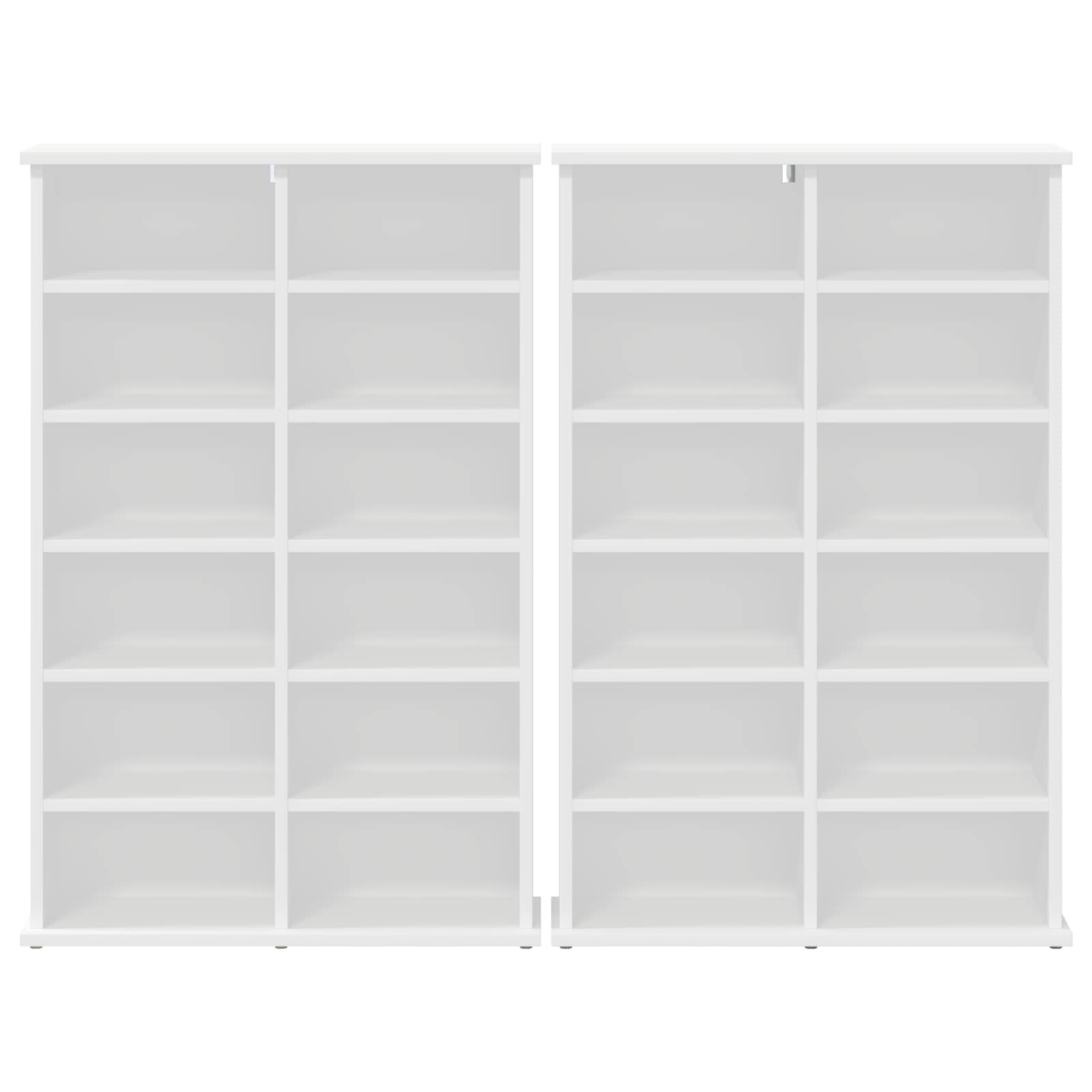 Media Storage Cabinet White Engineered 60 cm x 92 cm