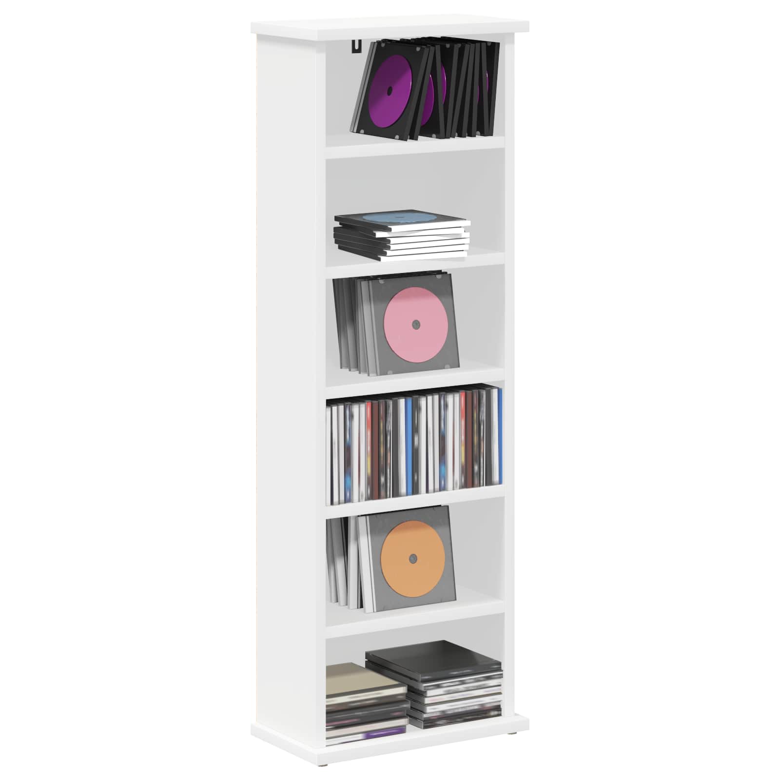 Media Cabinet White Engineered Wood 32 cm x 92 cm
