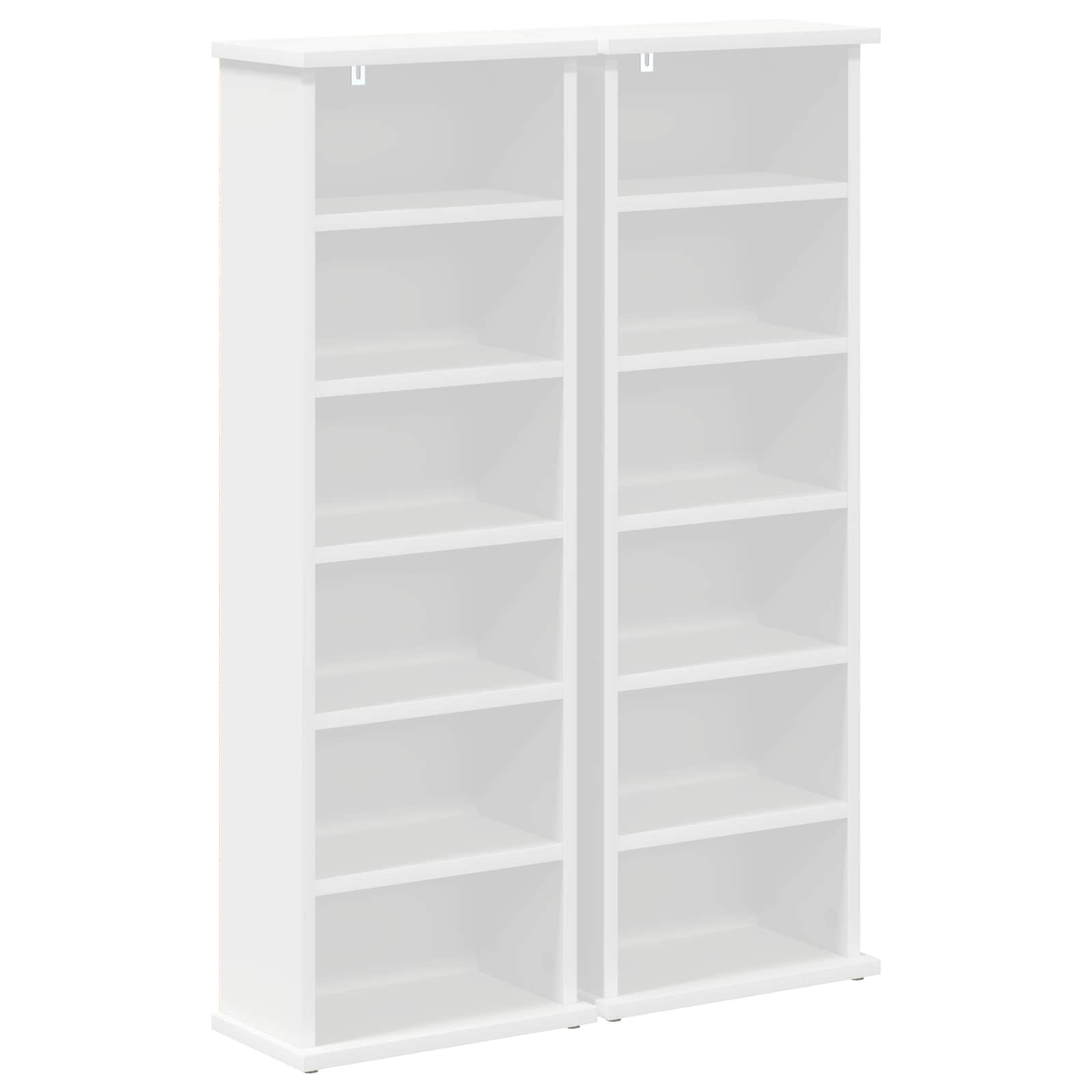 Media Storage Cabinet White Engineered Wood 32 cm x 92 cm