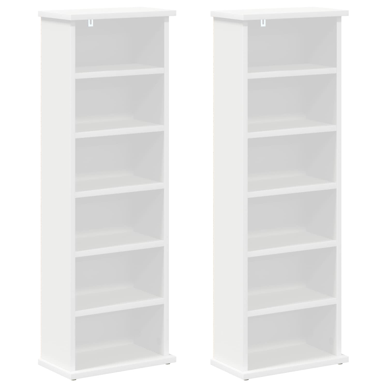 Media Storage Cabinet White Engineered Wood 32 cm x 92 cm