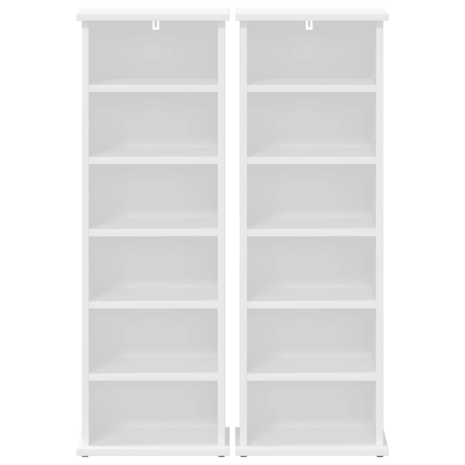 Media Storage Cabinet White Engineered Wood 32 cm x 92 cm